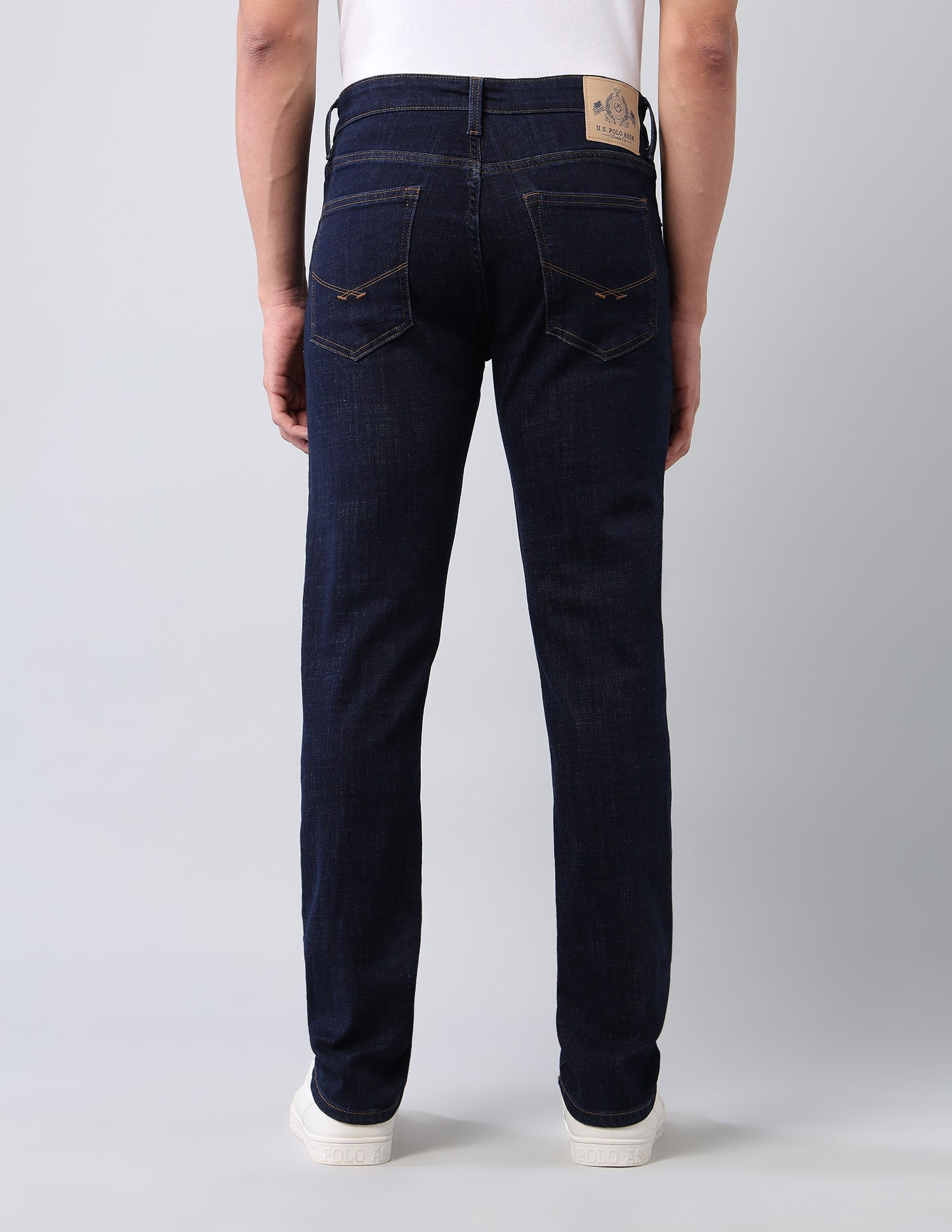 Brandon Slim Tapered Fit Blue Jeans Dark Blue - U.S. POLO ASSN. | Large