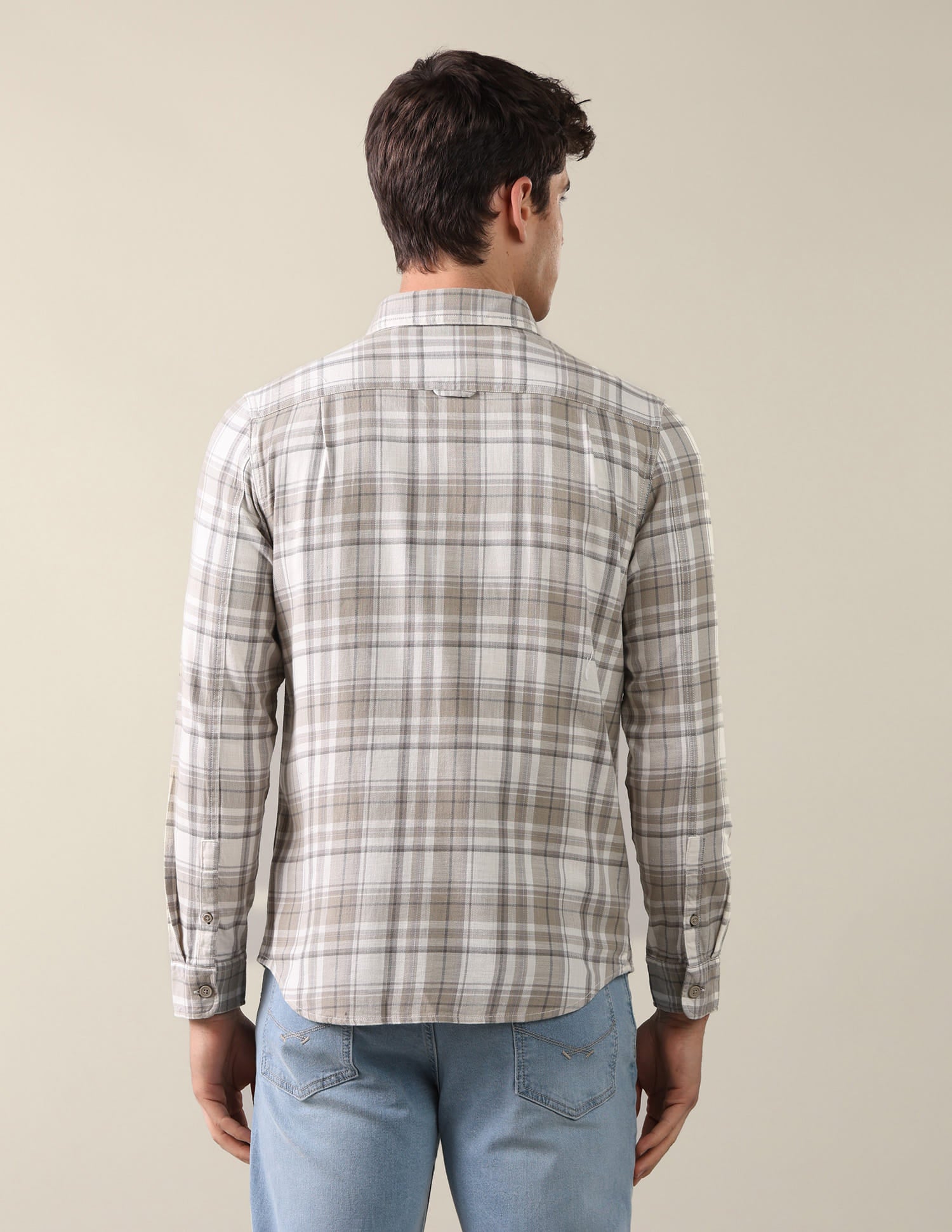 Twill Plaid Checked Shirt Green - U.S. Polo Assn. India | Large