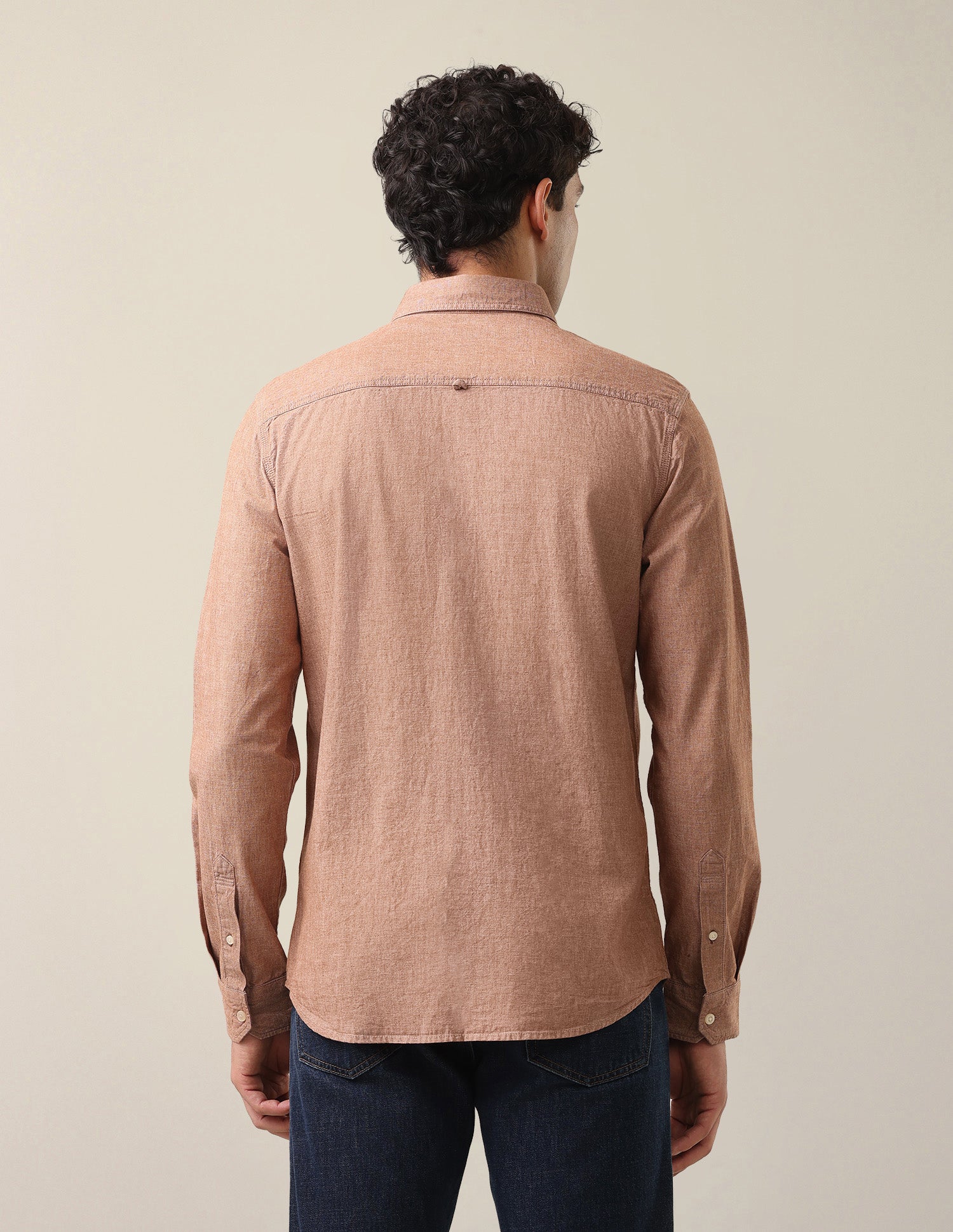 Solid Regular Fit Shirt Rust - U.S. Polo Assn. India | Large