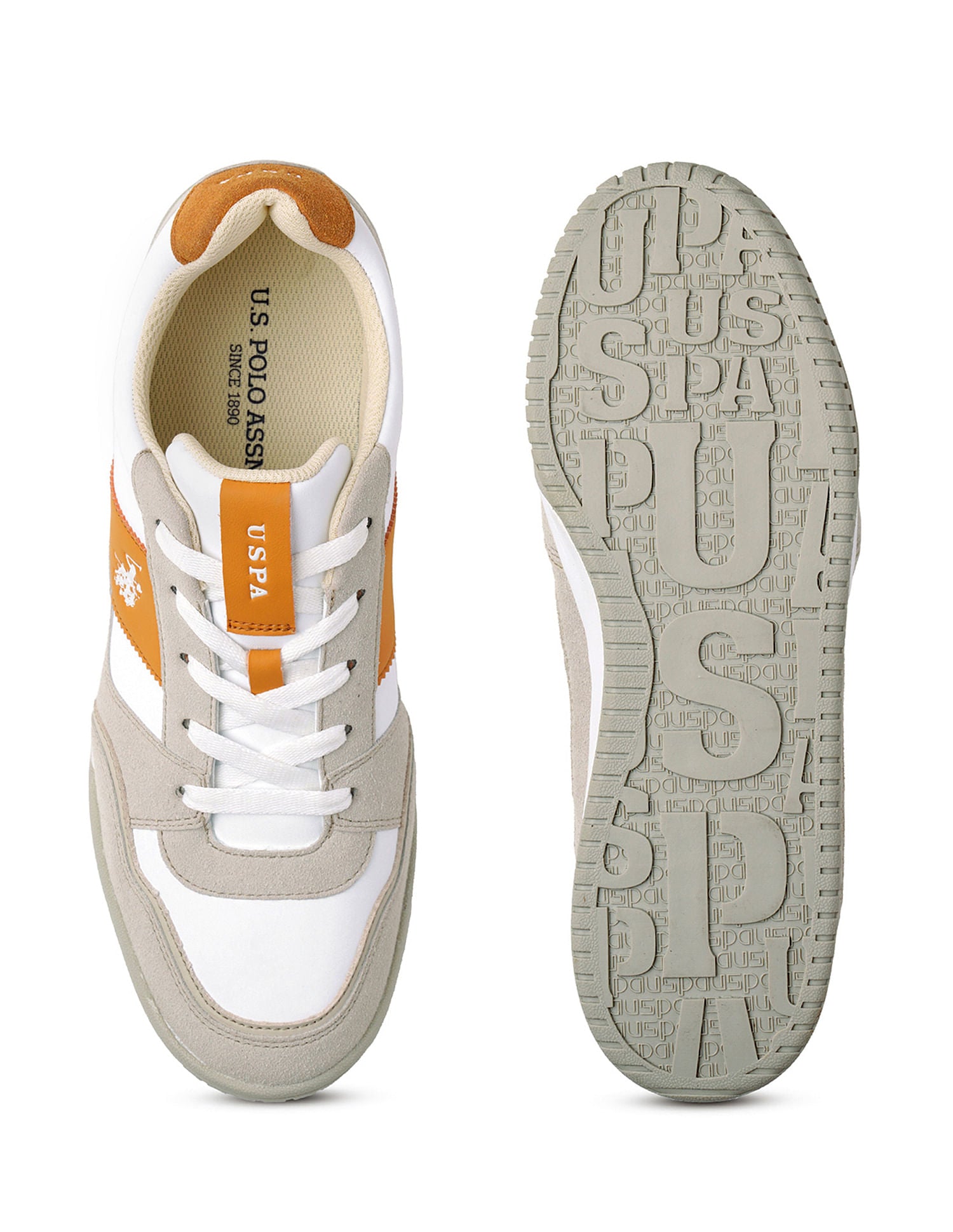 Men Rever Sneakers Beige - U.S. POLO ASSN. | Large