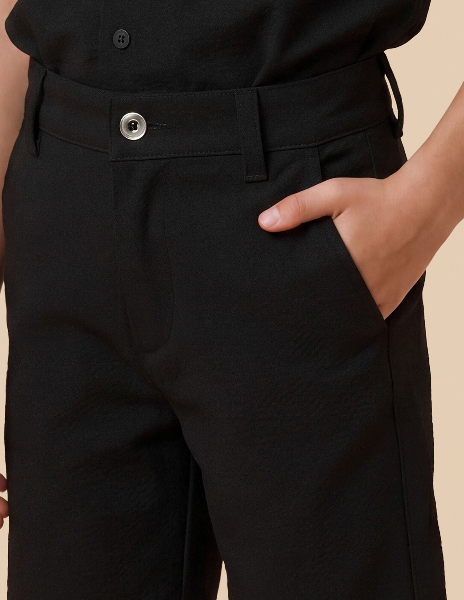 Slim Fit Mid Rise Shorts Black - U.S. Polo Assn. India | Large