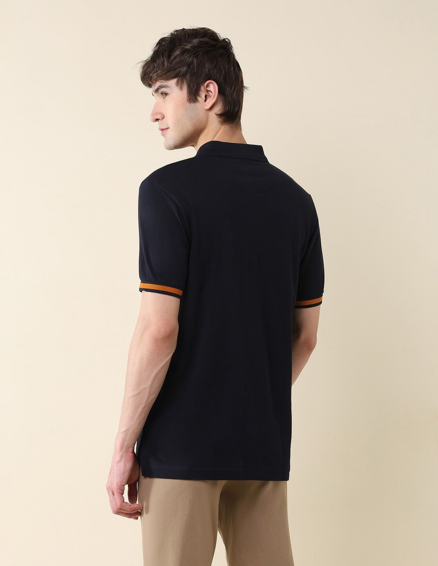 Slim Fit Brand Embroidered Polo Shirt Navy - U.S. POLO ASSN. | Large