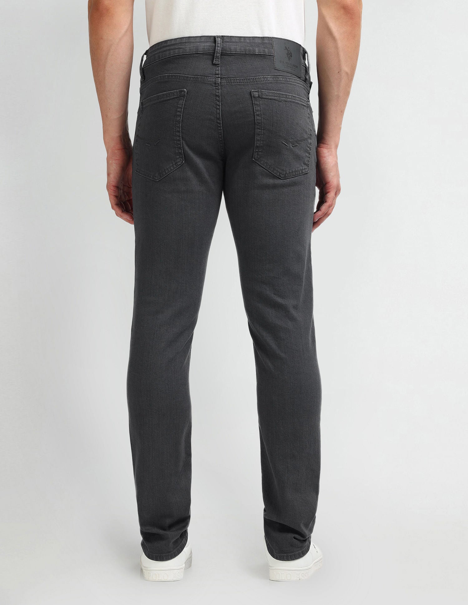 Brandon Slim Tapered Black Jeans Black - U.S. Polo Assn. India | Large