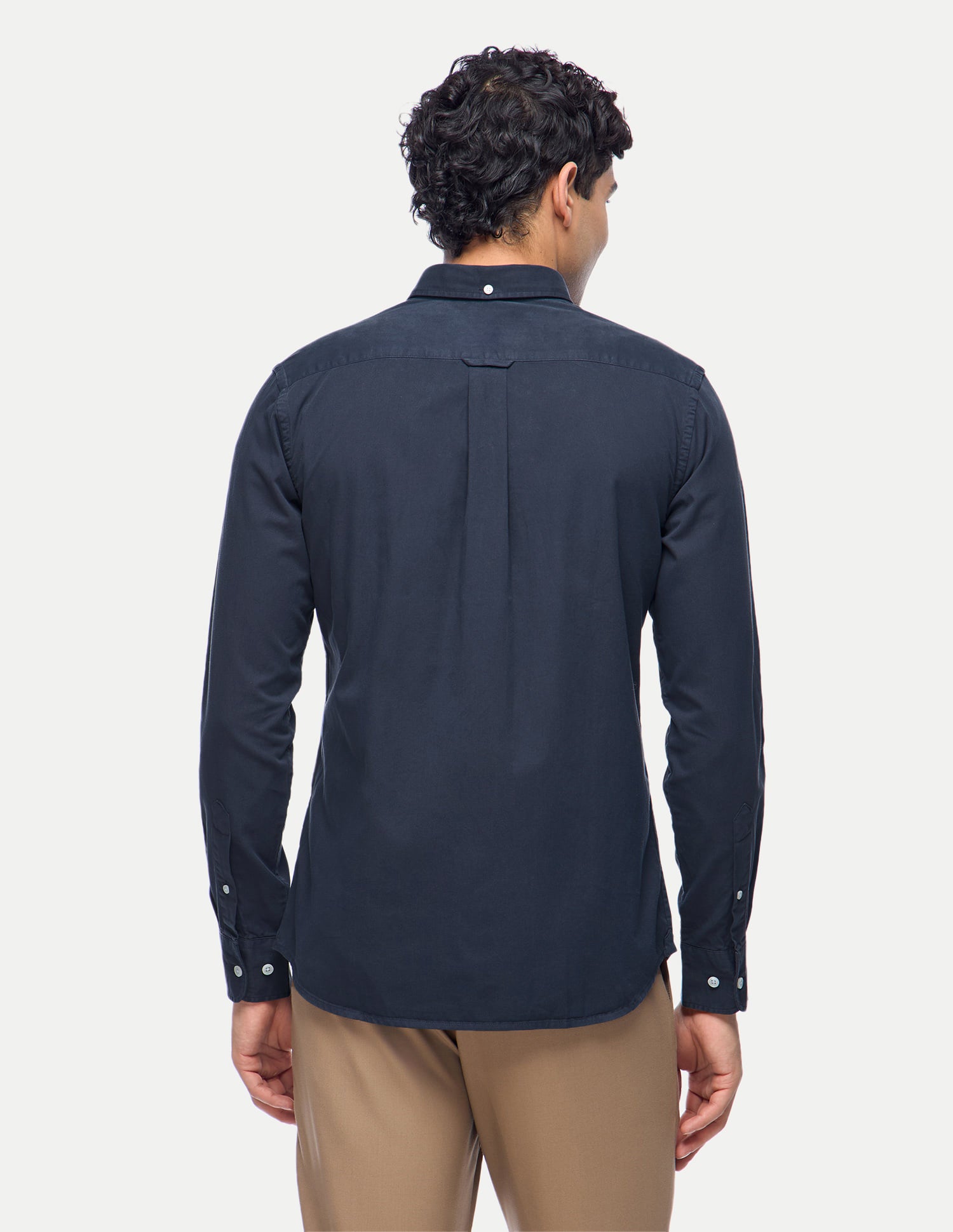 Tailored Fit Cotton Shirt Navy - U.S. Polo Assn. India | Large