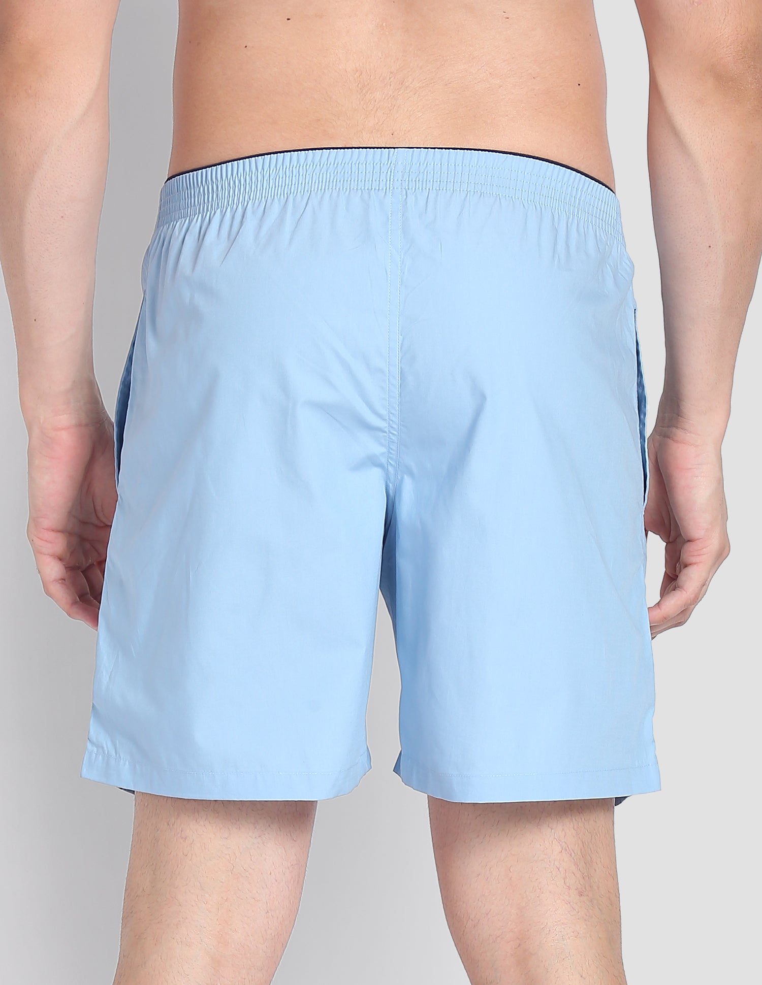 Brand Stripe Dual Pocket IYAX Boxers - Pack Of 1 Ash Blue - U.S. POLO ASSN. | Large