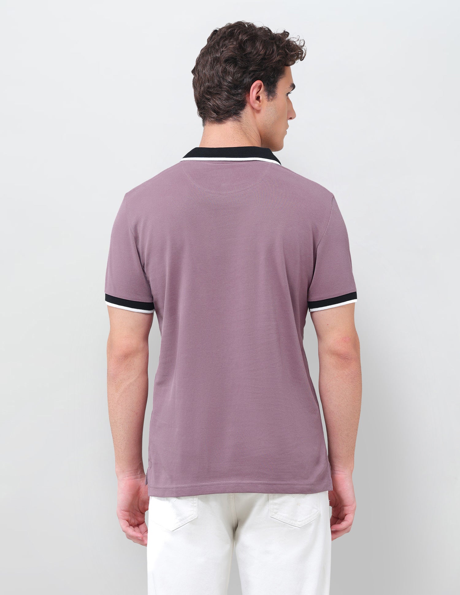 Solid Slim Fit Polo Shirt Dark Pink - U.S. Polo Assn. India | Large