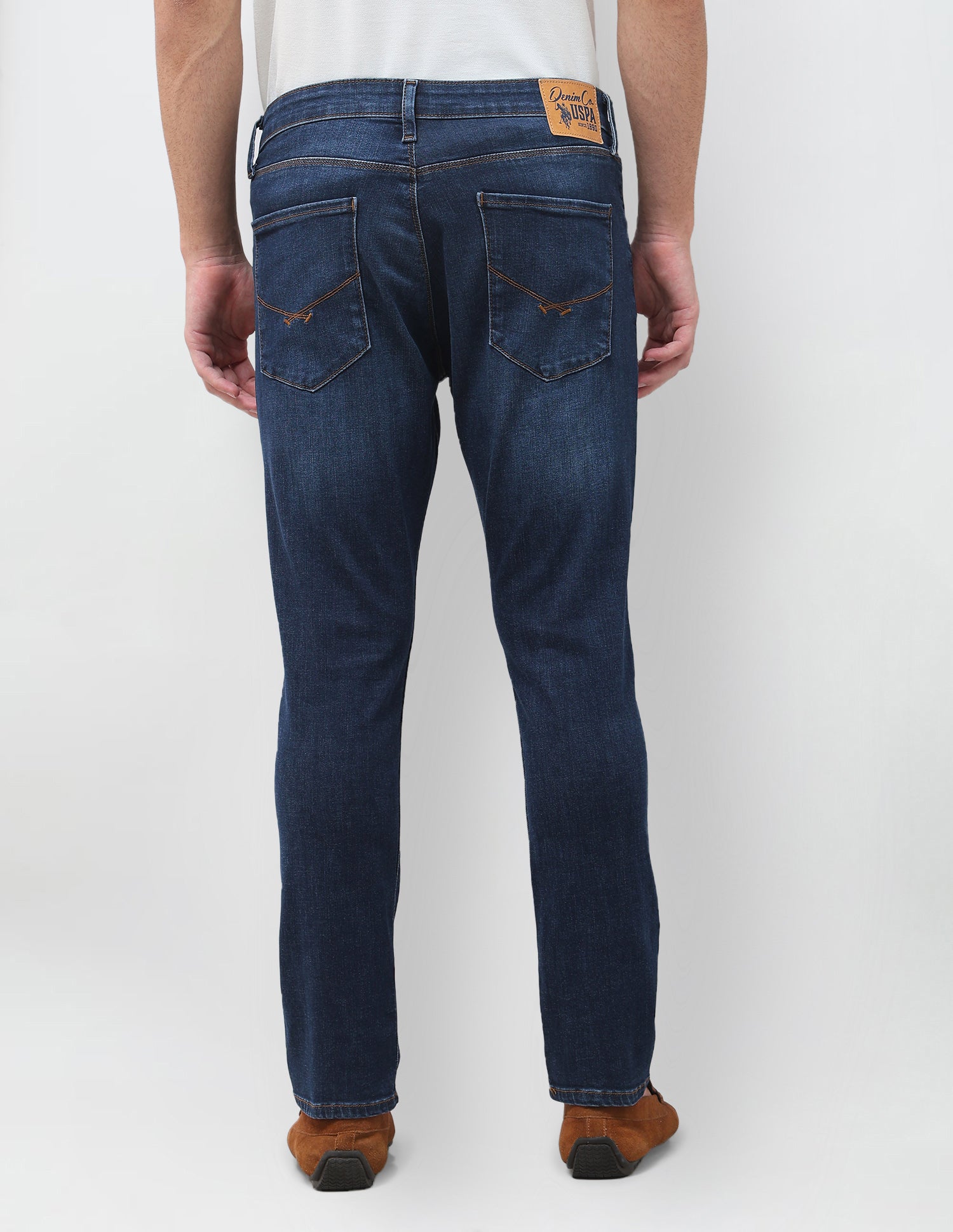 Henry Tapered Fit Blue Jeans Dark Blue - U.S. Polo Assn. India | Large