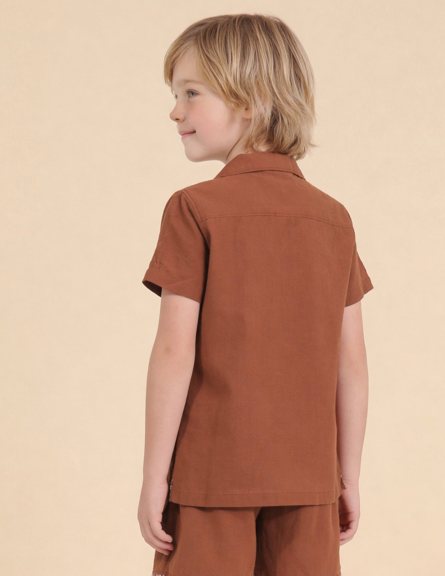 Floral Embroidered Regular Fit Shirt Rust - U.S. Polo Assn. India | Large
