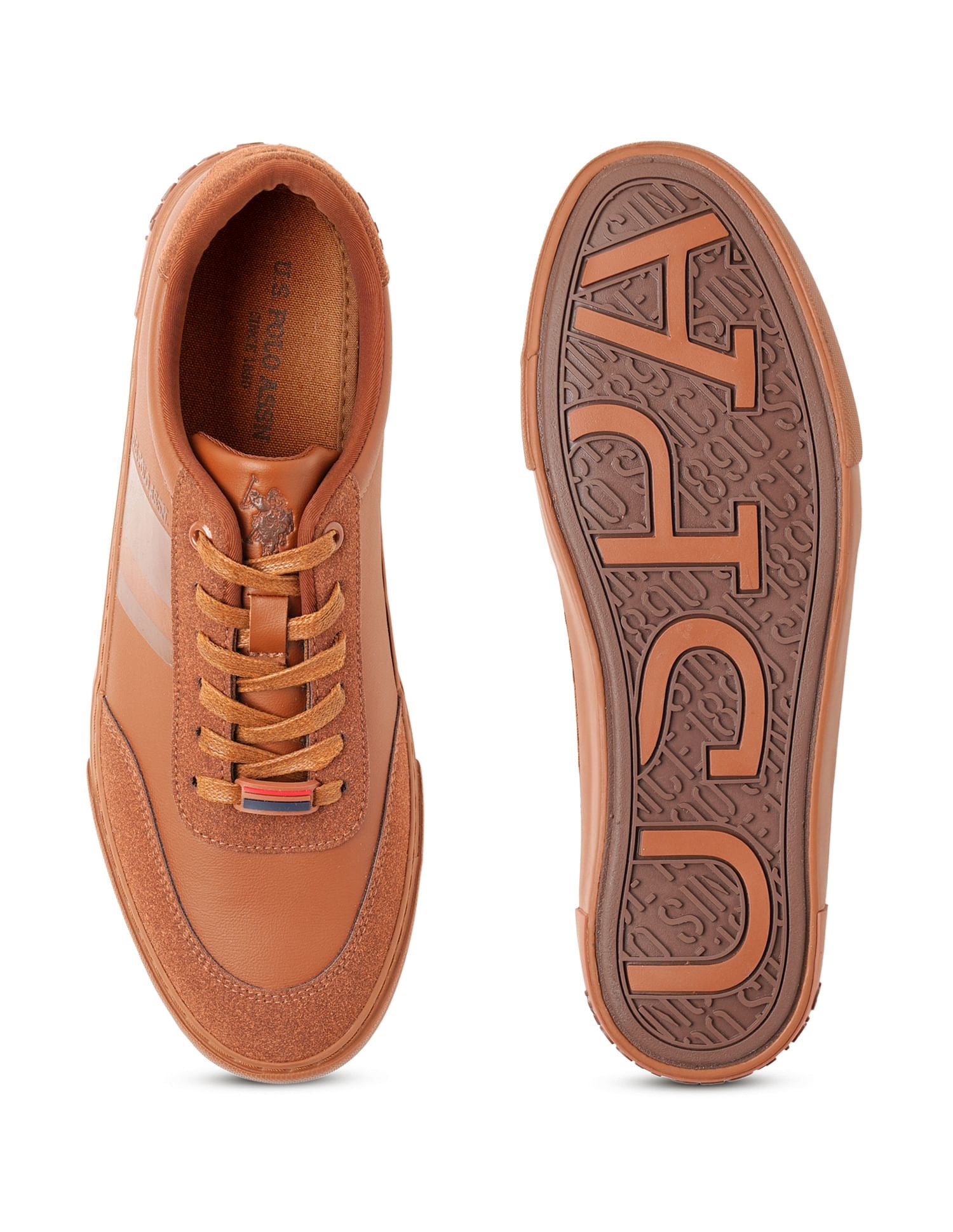 Men Tonal Logo Krister Sneakers Tan - U.S. POLO ASSN. | Large