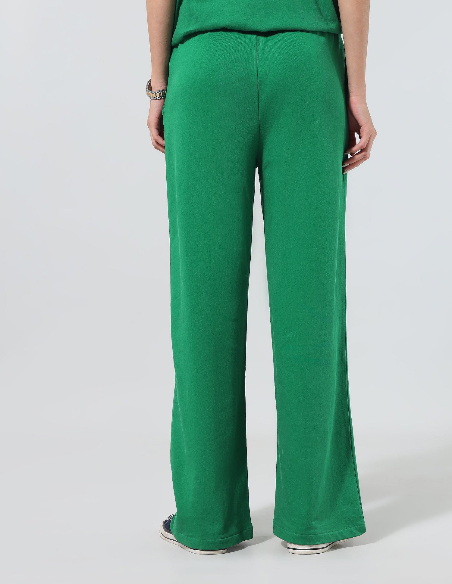 Wide Leg Fit Lounge Trousers Bright Green - U.S. POLO ASSN. | Large