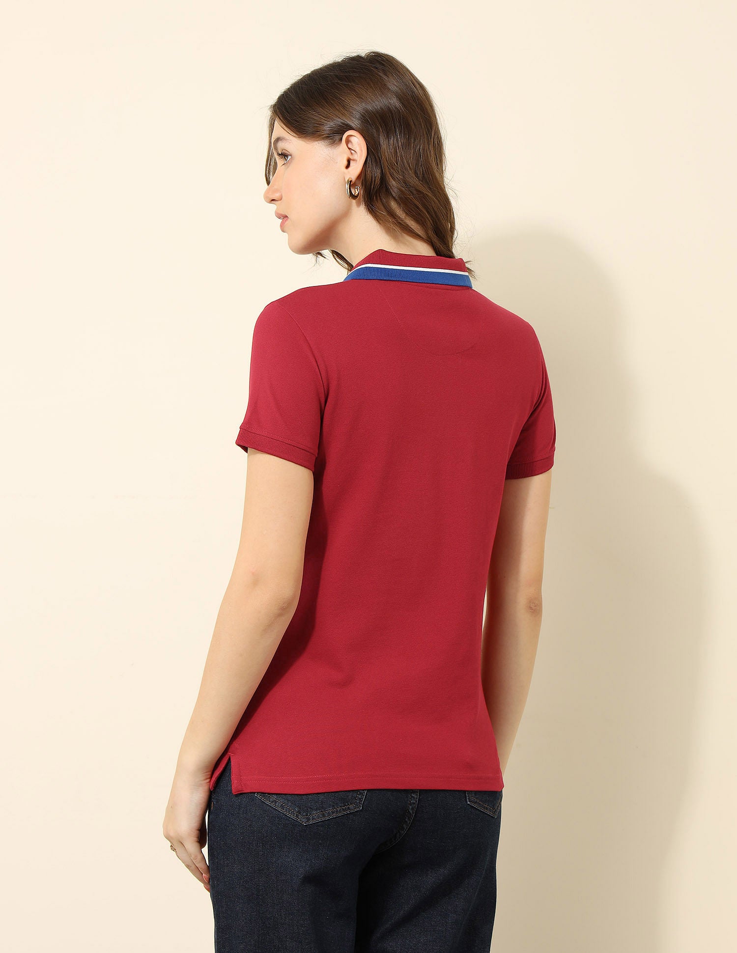 Regular Fit Solid Polo Shirt Red - U.S. POLO ASSN. | Large