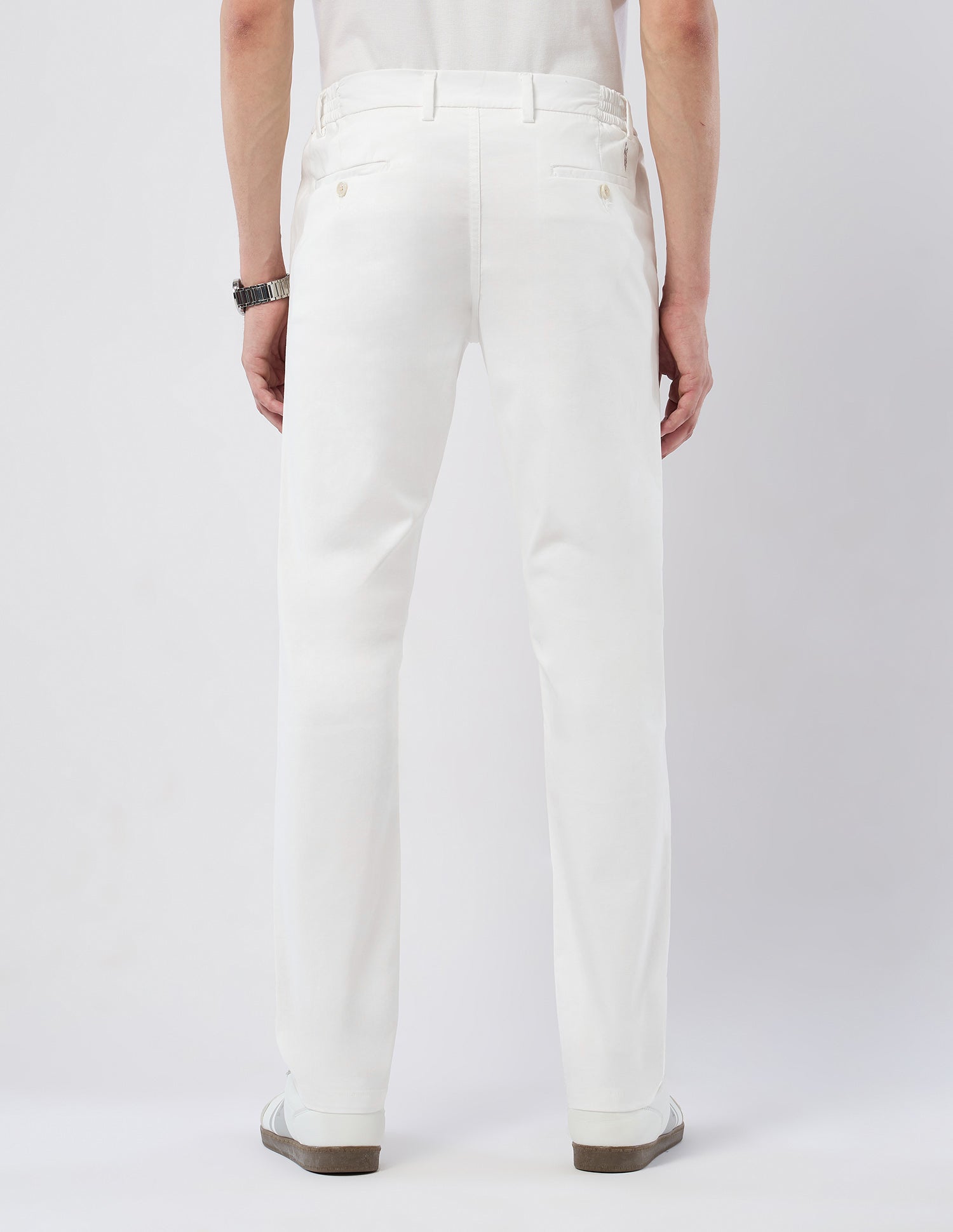 Mid Rise Denver Slim Fit Trousers White - U.S. POLO ASSN. | Large