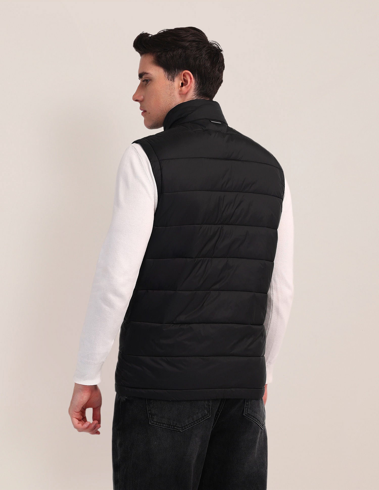 High Neck Padded Jacket Black - U.S. POLO ASSN. | Large