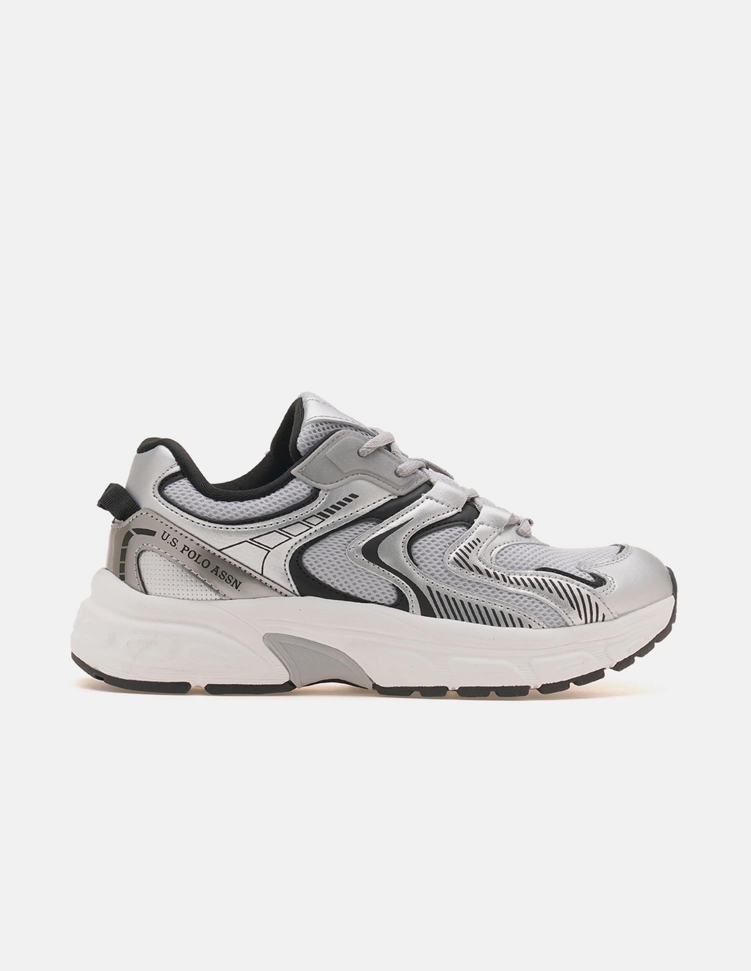 So-Young Silver Lightweight Sneaker Shoes Silver - U.S. Polo Assn. India | Large