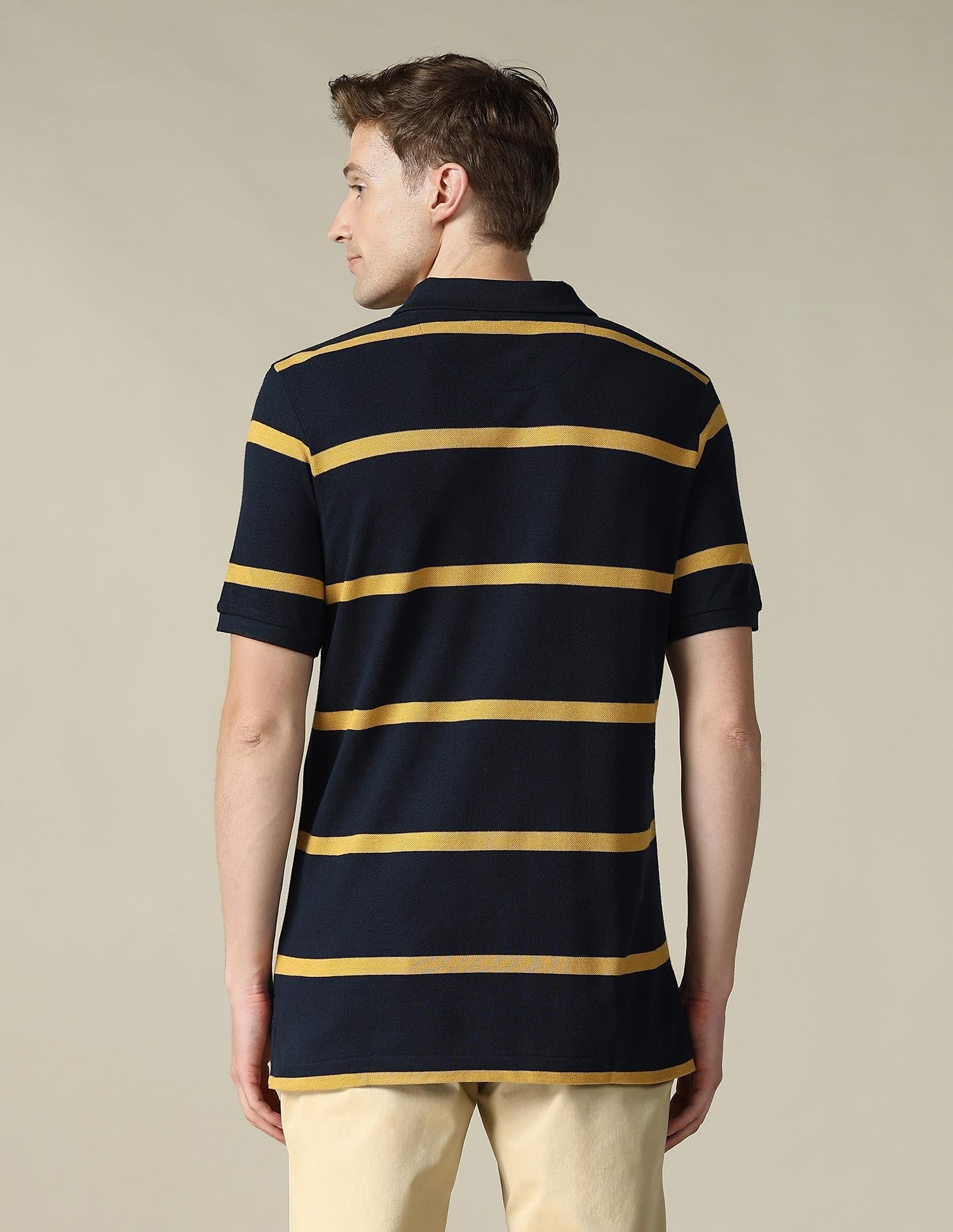Horizontal Striped Regular Fit Polo Shirt Navy - U.S. POLO ASSN. | Large