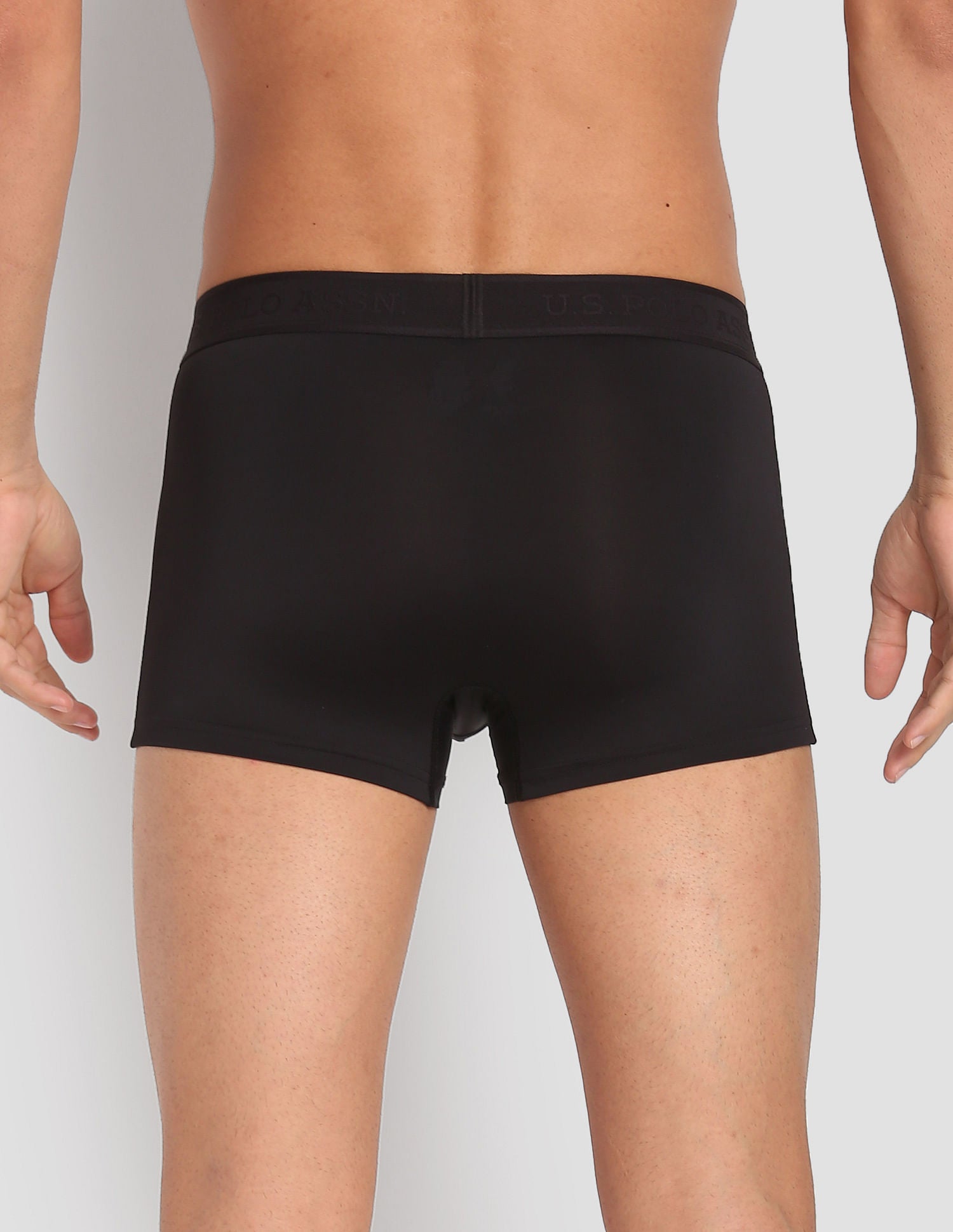 Nylon Stretch Moisture Wicking AT001 Active Trunks - Pack Of 1 Black - U.S. POLO ASSN. | Large