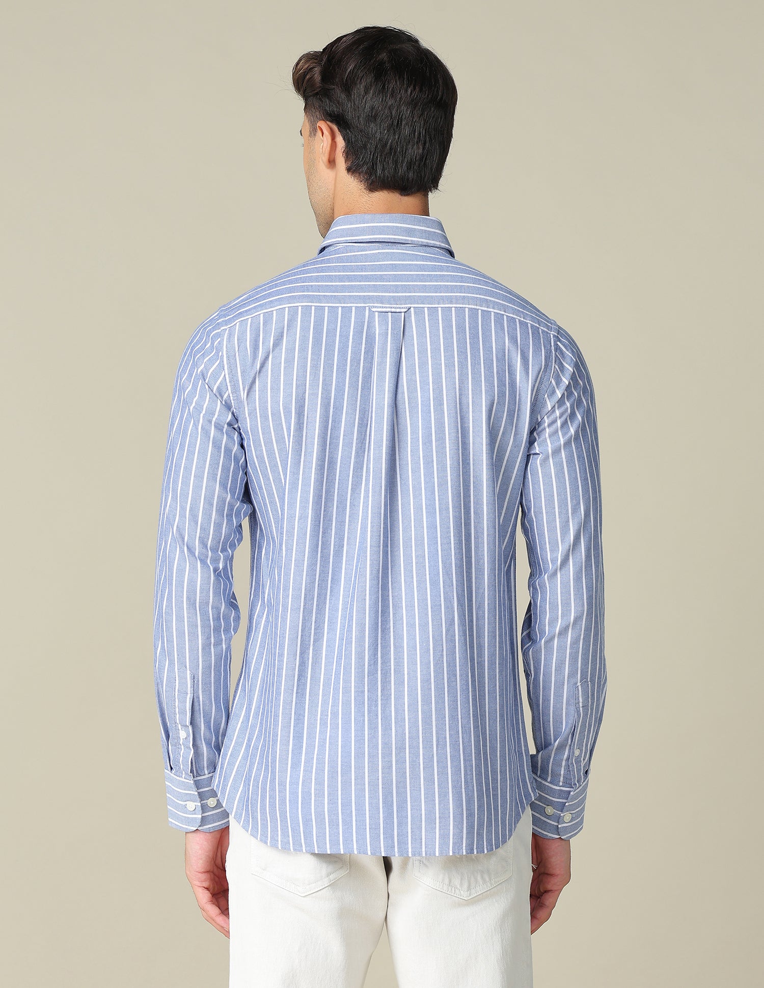 Vertical Striped Tailored Fit Shirt Navy - U.S. Polo Assn. India | Large