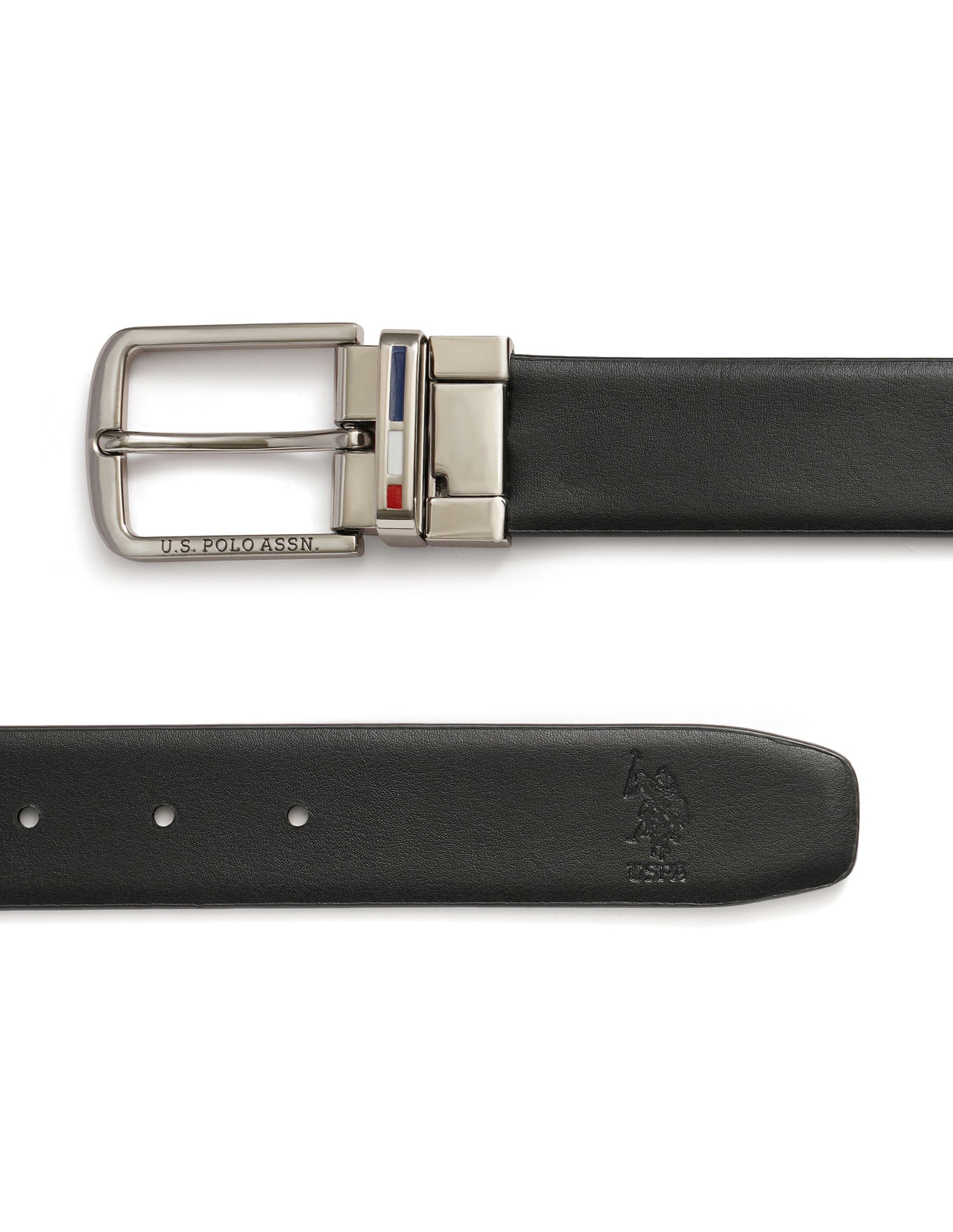Leather Reversible Belt Black and Brown - U.S. POLO ASSN. | Large