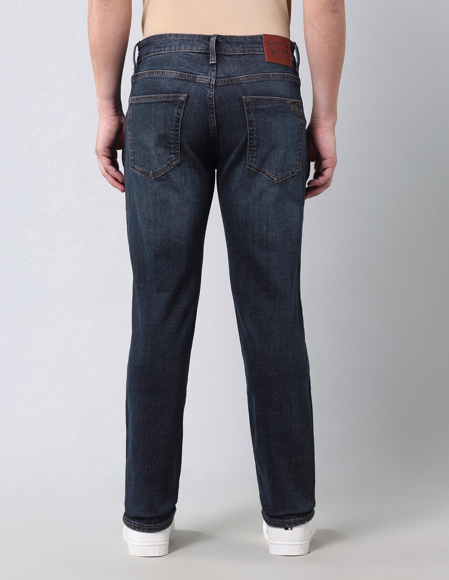 Mid Rise Harold Slim Straight Fit Jeans Blue - U.S. Polo Assn. India | Large