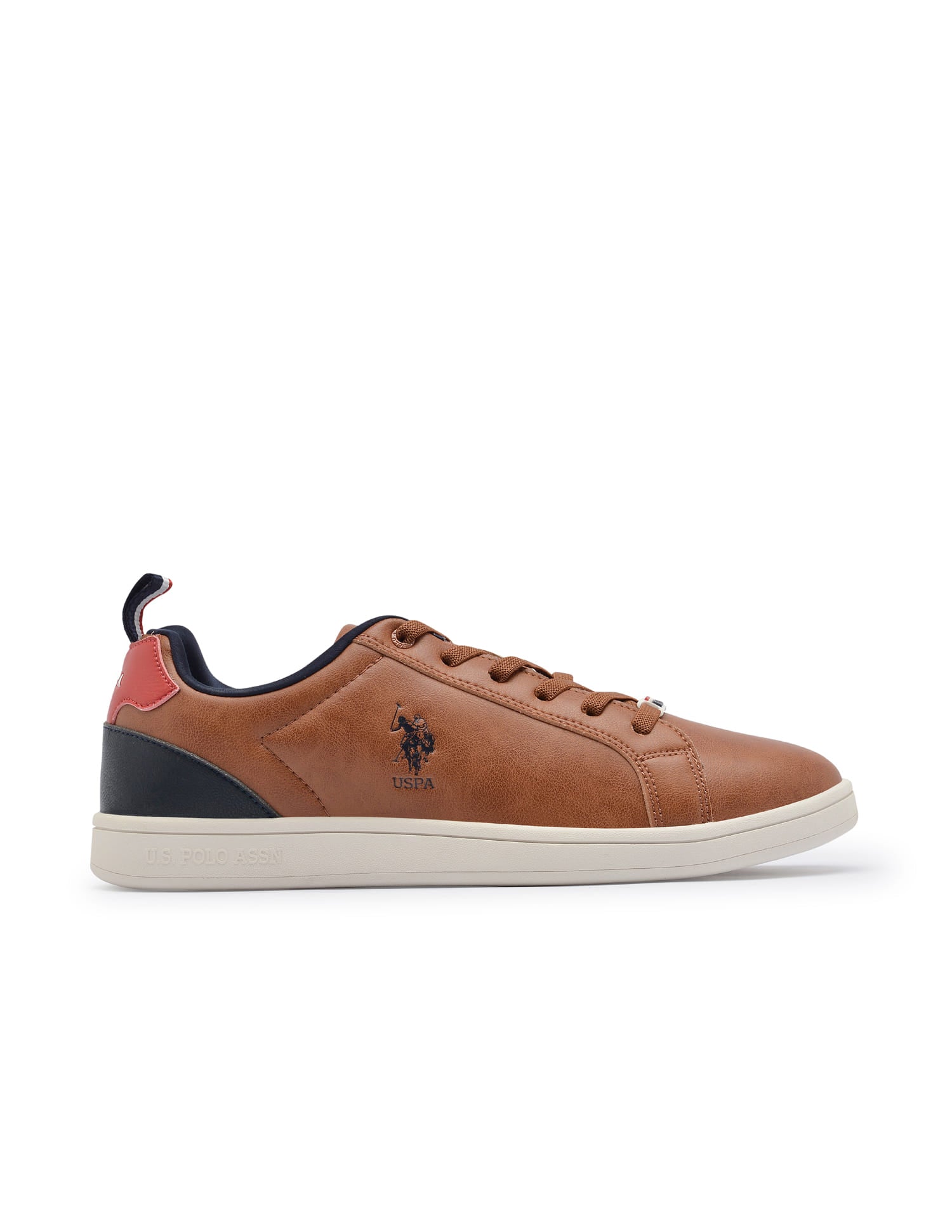 Colour Block Panelled Stefan 3.0 Sneakers Tan - U.S. Polo Assn. India | Large