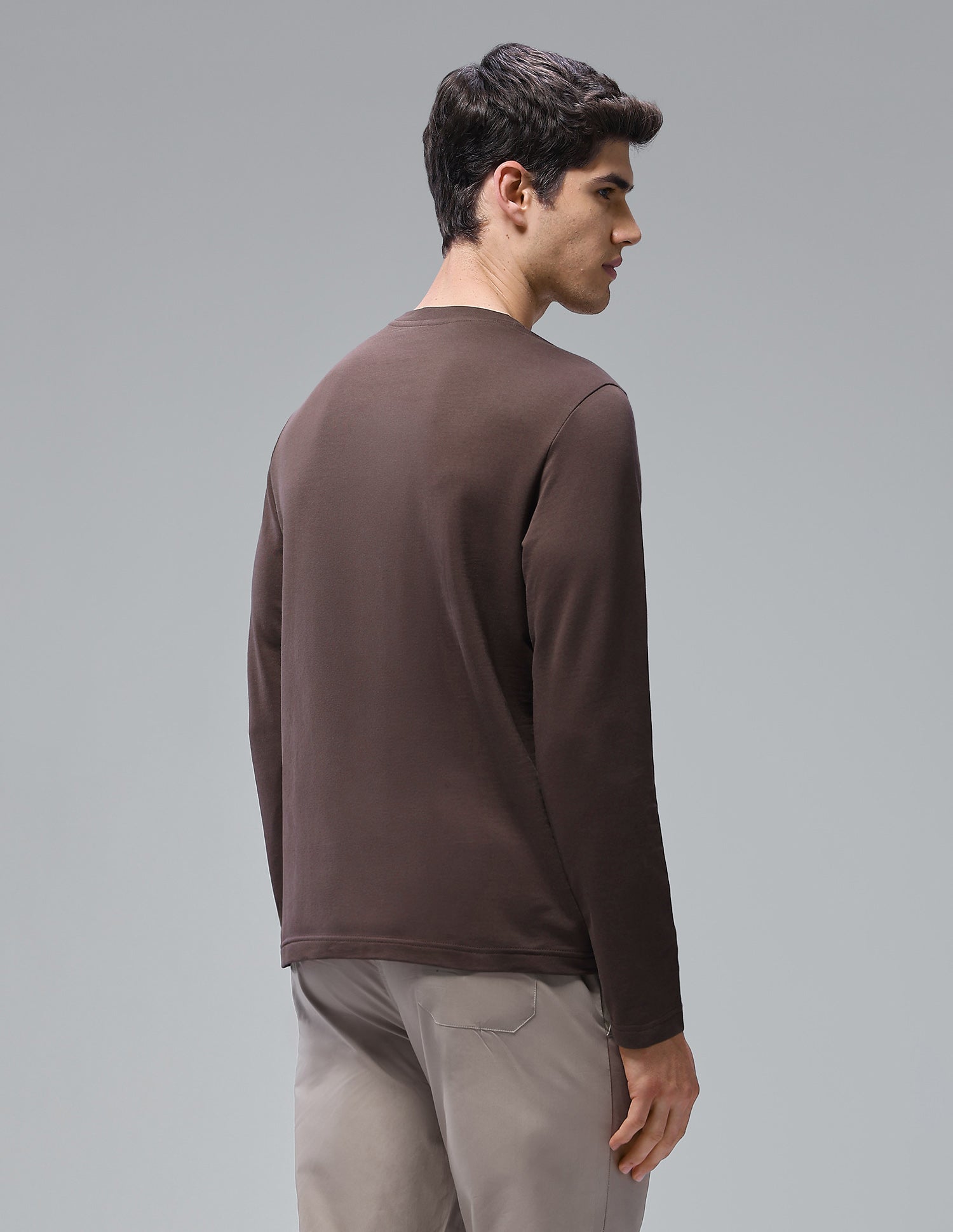 Solid Comfort Fit Loungewear T-Shirt Chestnut - U.S. Polo Assn. India | Large