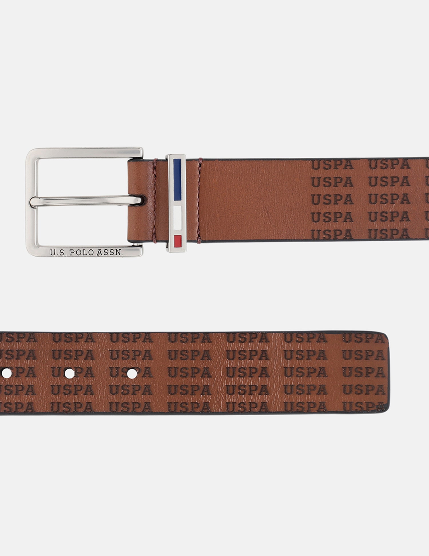 Leather Casual Belt Tan - U.S. Polo Assn. India | Large