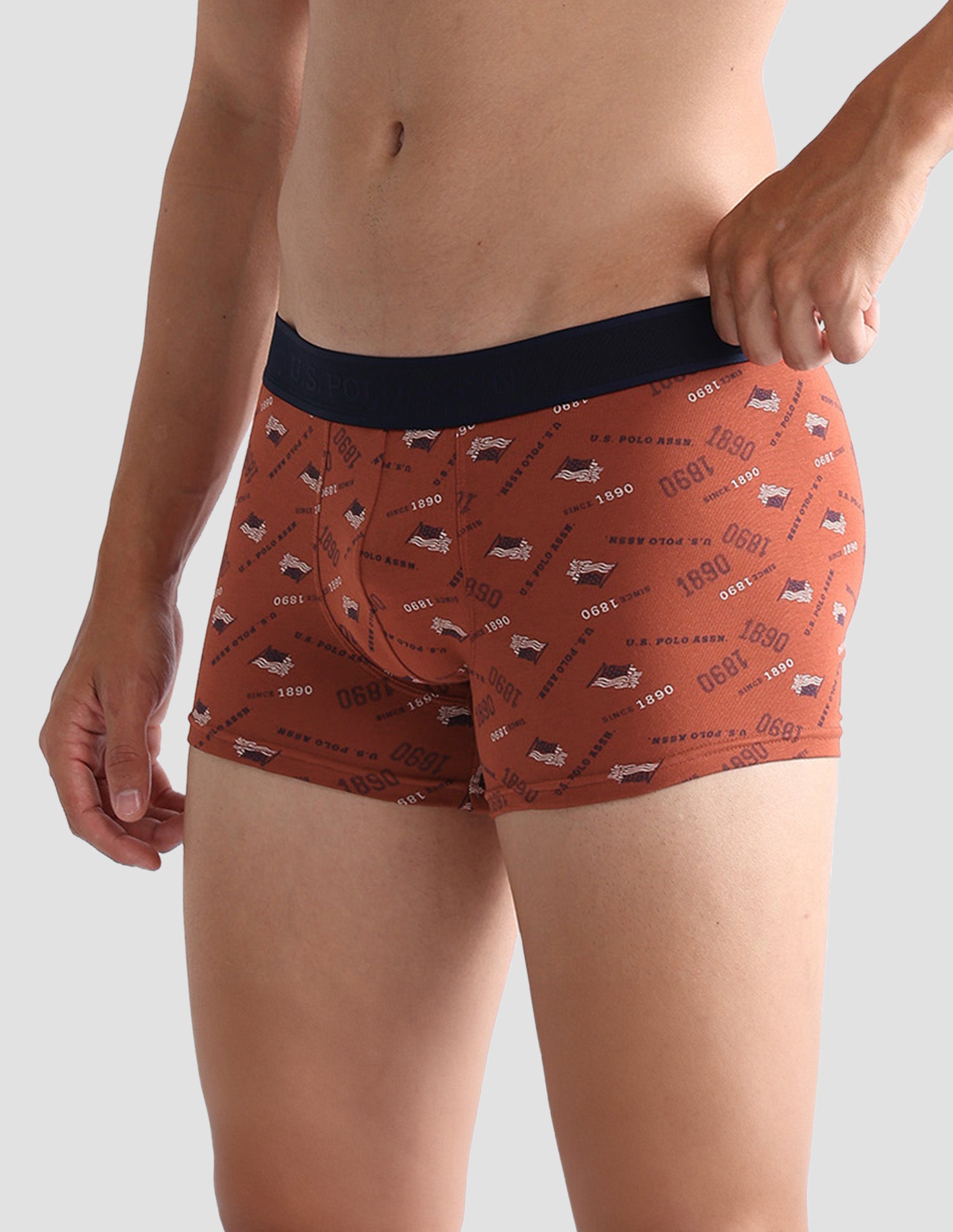 Brand Printed OET16 Trunks - Pack Of 2 Grisaille and Picante - U.S. POLO ASSN. | Large