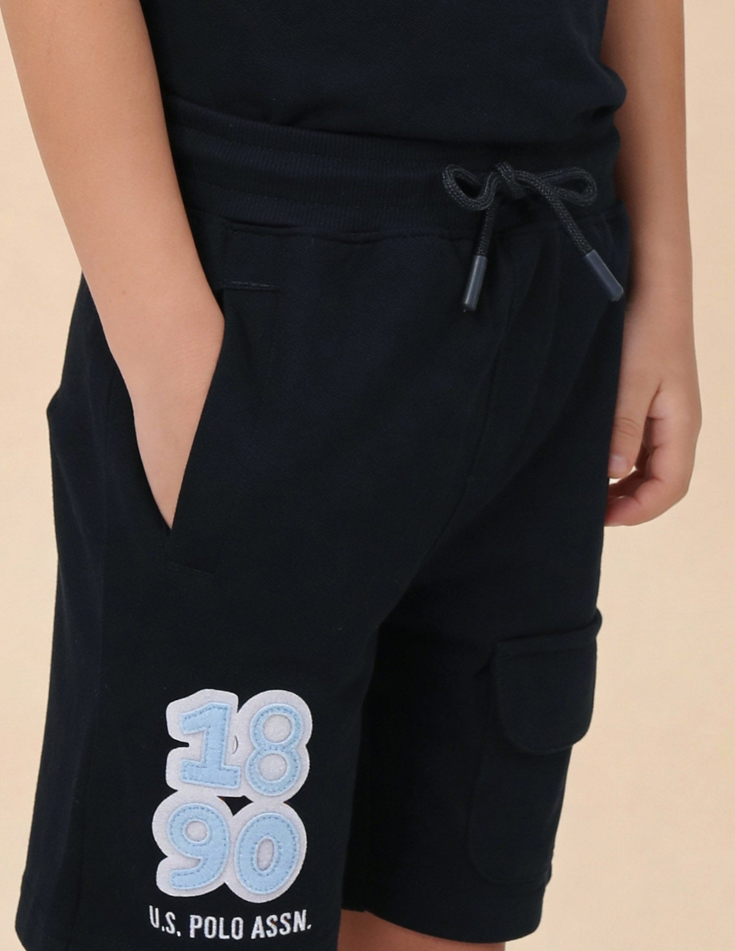 Brand Embroidered Regular Fit Shorts Navy - U.S. Polo Assn. India | Large