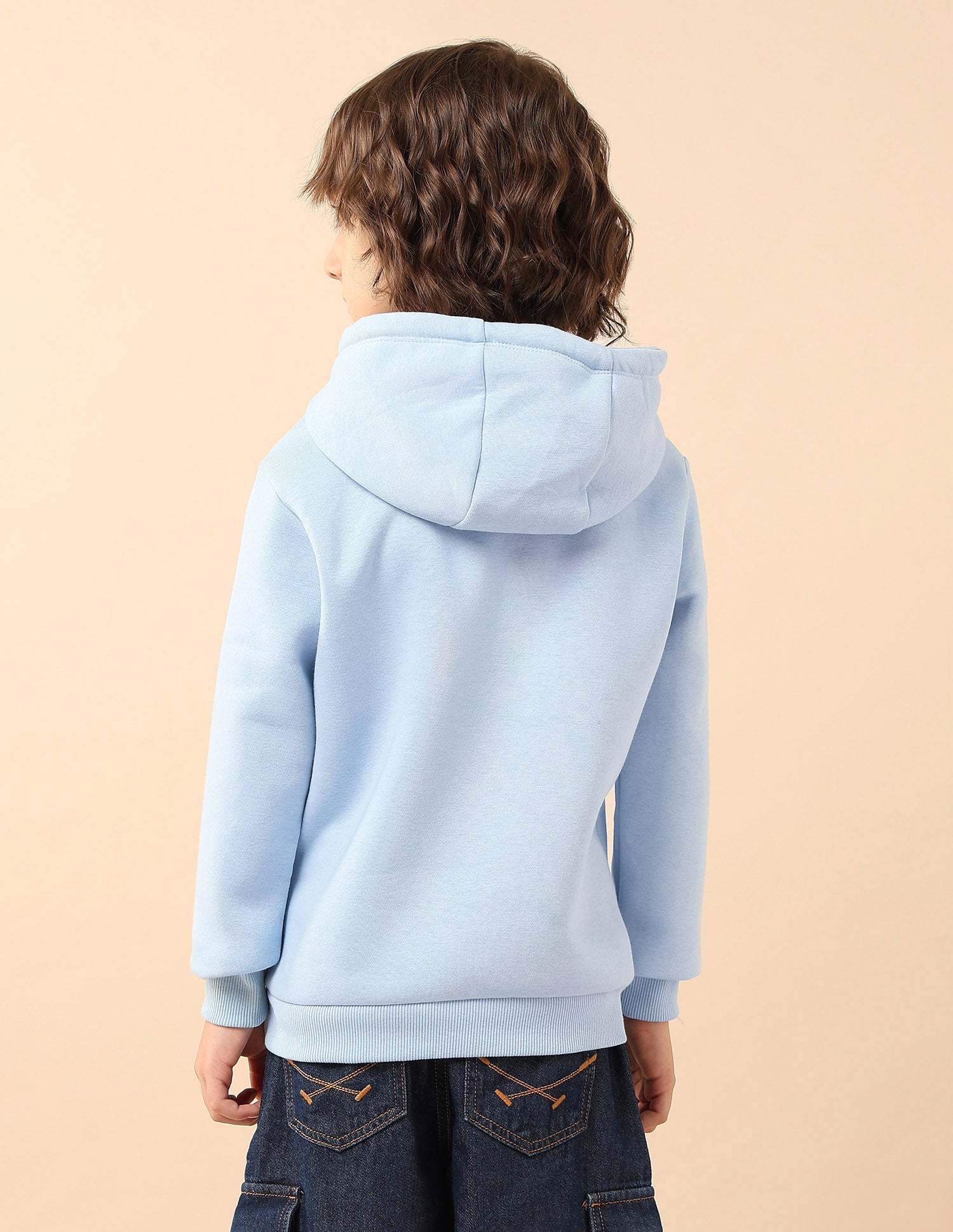 Boys Graphic Brand Printed Sweatshirt Light Blue - U.S. POLO ASSN. | Large