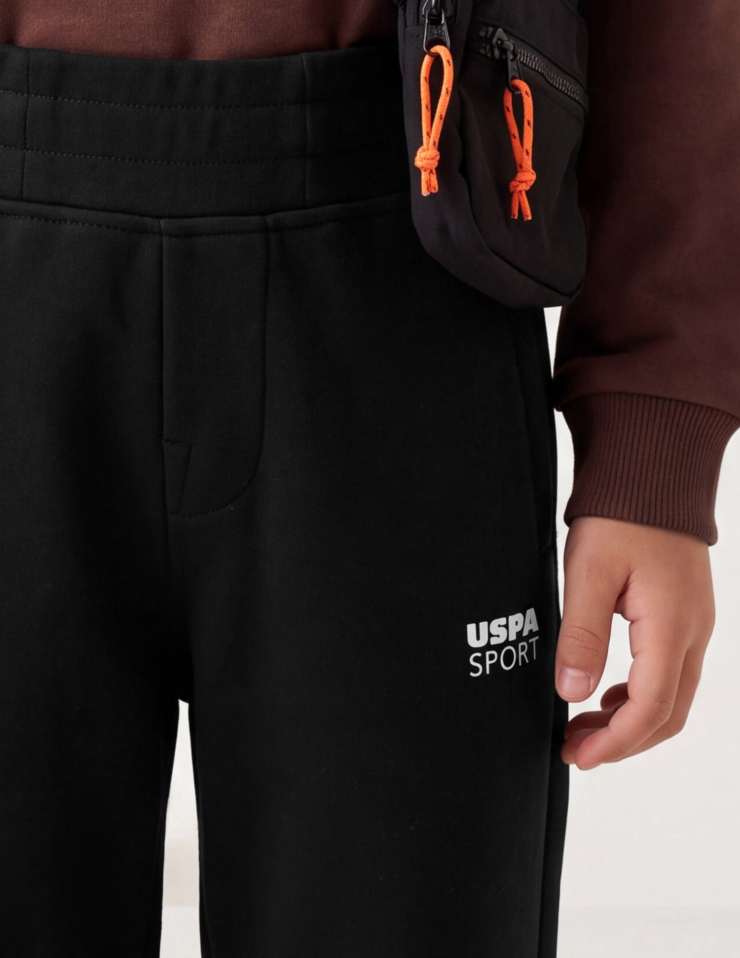 Mid Rise Regular Fit Track Pants Black - U.S. Polo Assn. India | Large
