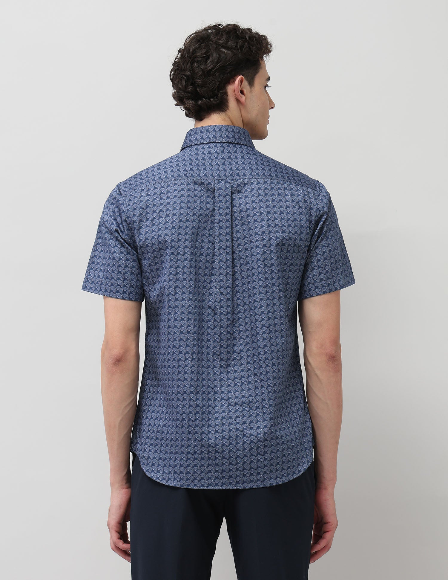 Tailored Fit Satin Shirt Navy - U.S. POLO ASSN. | Large