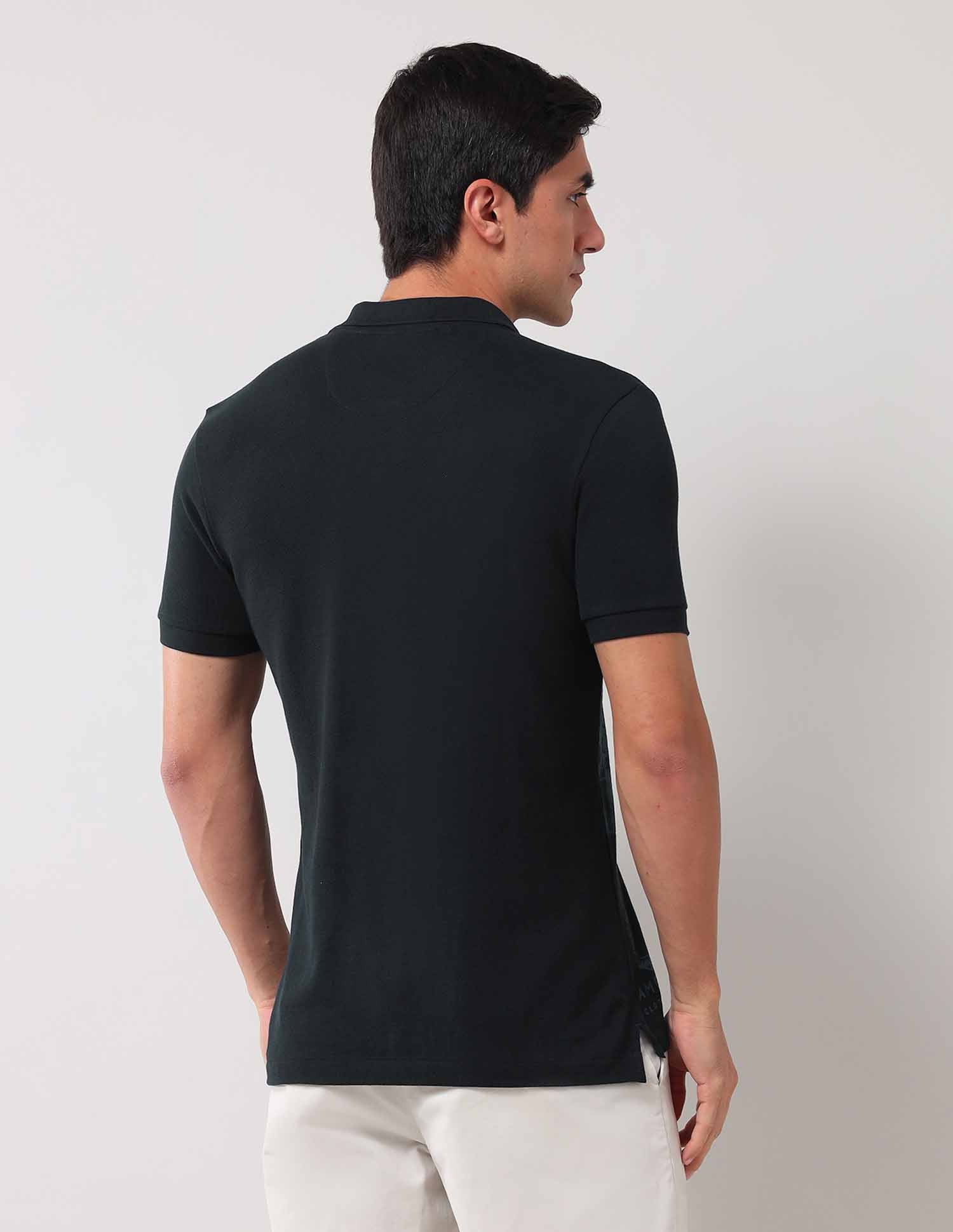 Brand Printed Muscle Fit Polo Shirt Navy - U.S. Polo Assn. India | Large