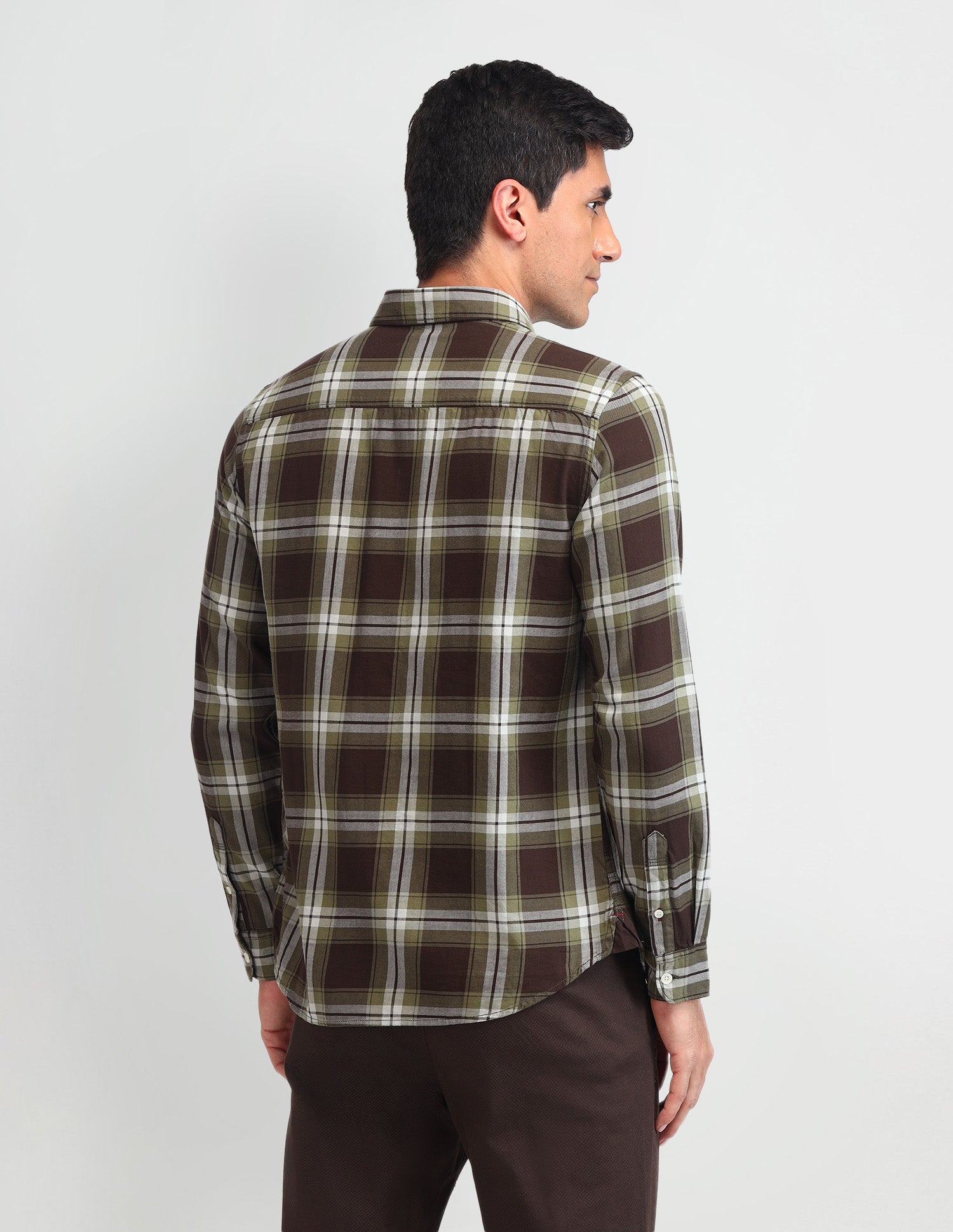 Dupplin Checked Twill Shirt Green - U.S. Polo Assn. India | Large