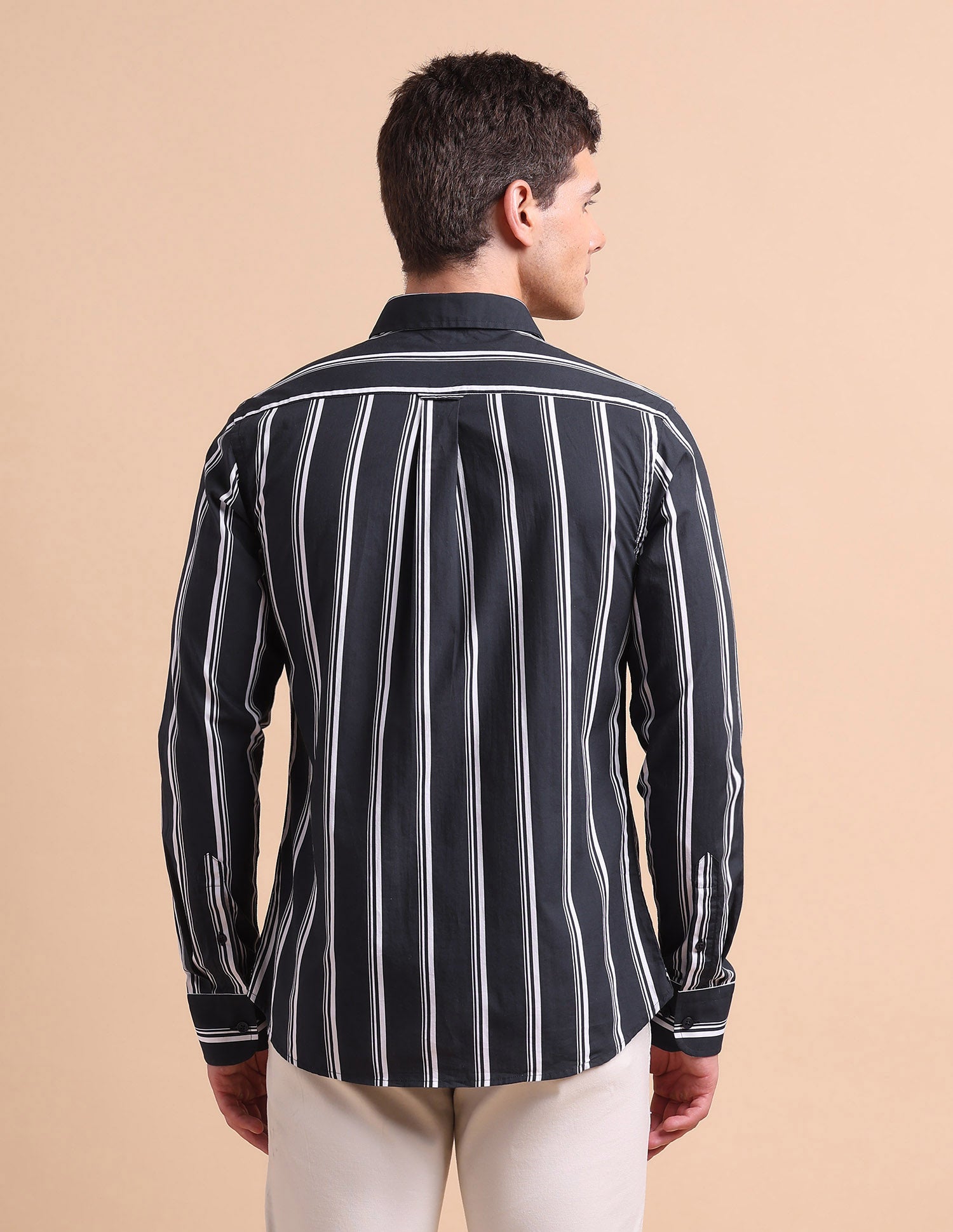 Vertical Striped Tailored Fit Shirt Navy - U.S. POLO ASSN. | Large