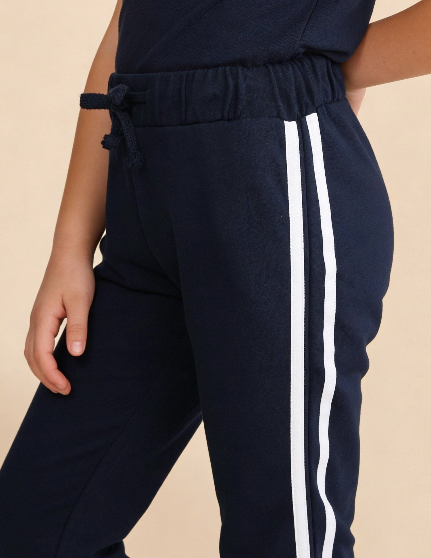 Solid Flared Fit Track Pants Navy - U.S. Polo Assn. India | Large