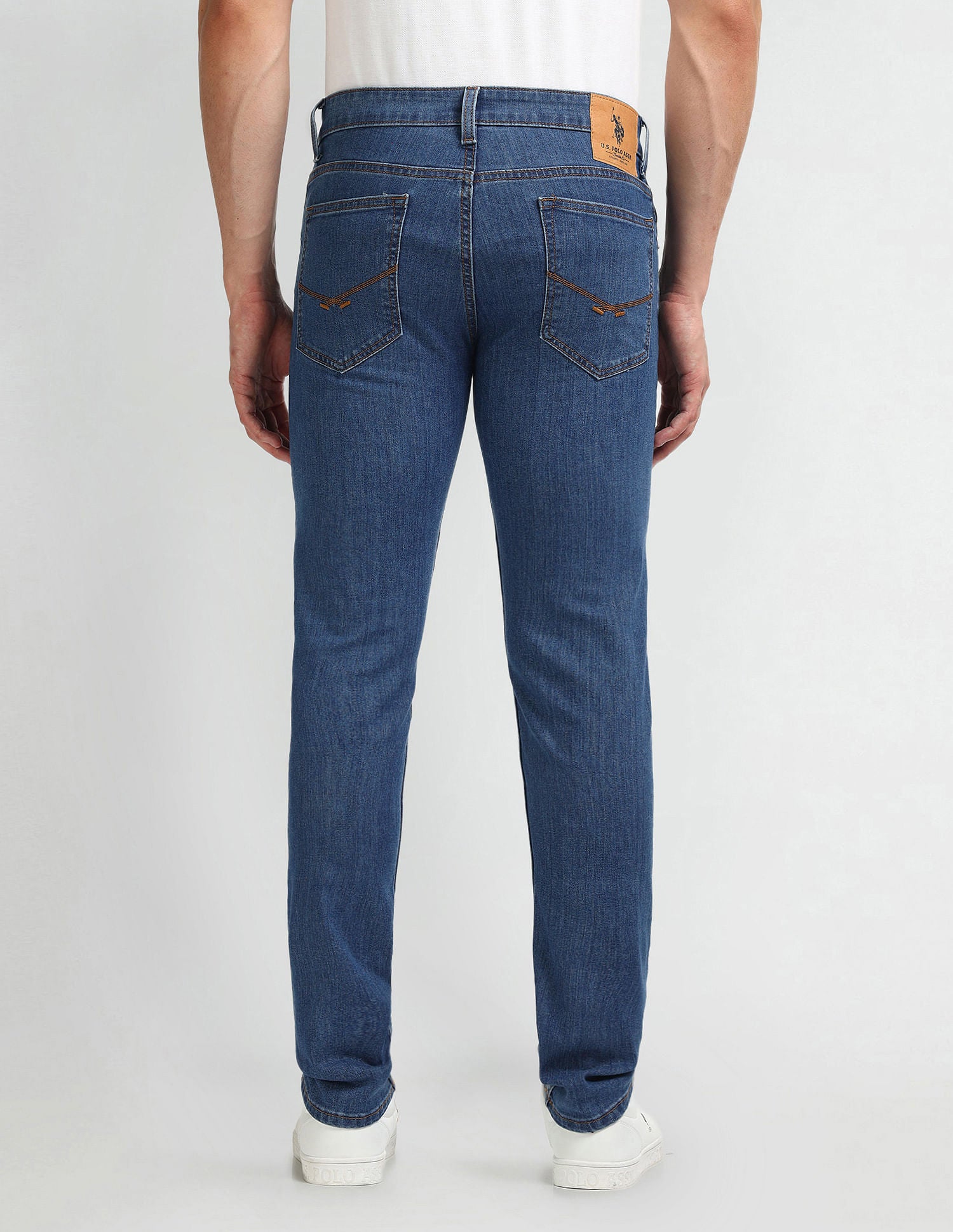 Regallo Skinny Fit Blue Jeans Blue - U.S. Polo Assn. India | Large