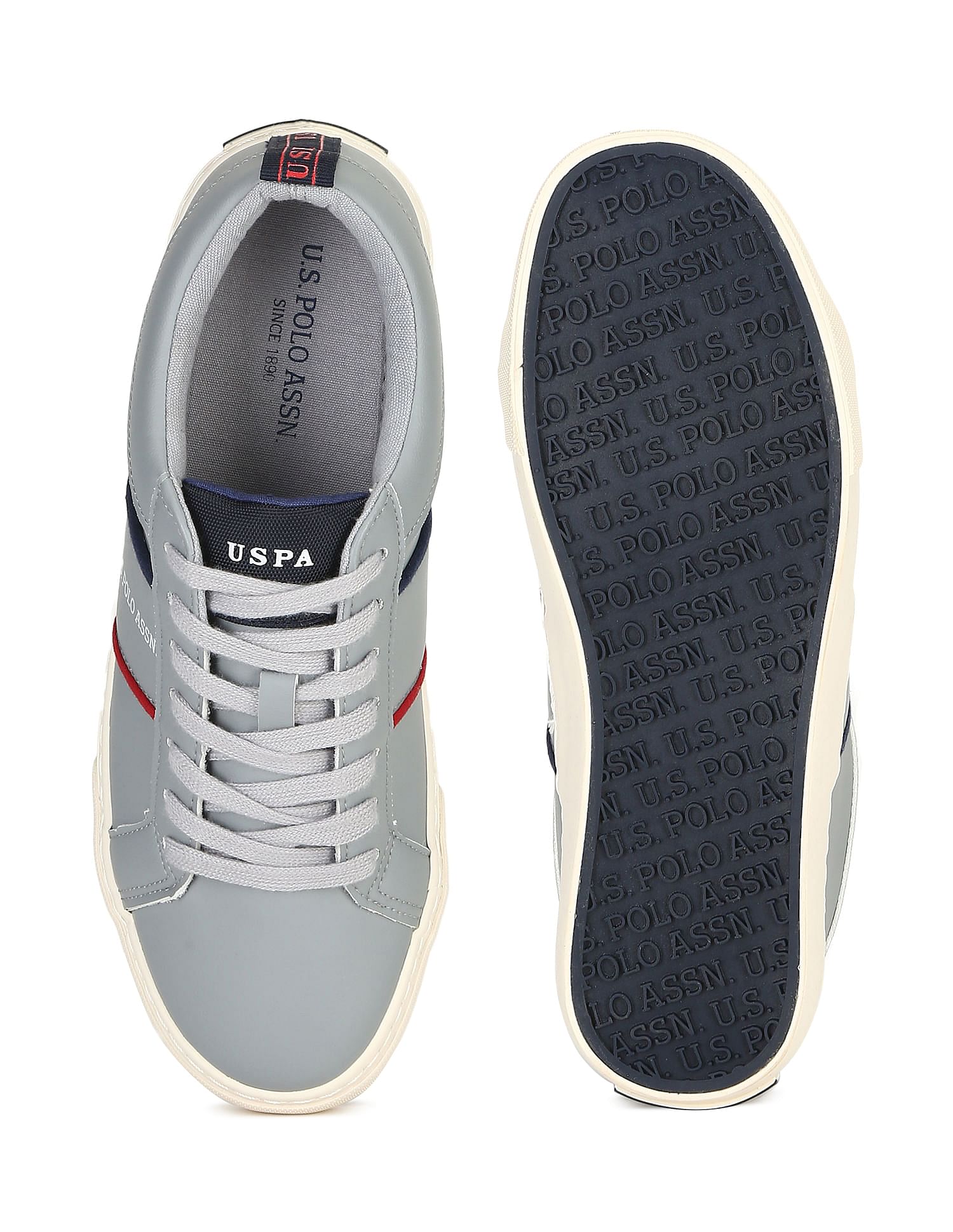 Logo Kenridge 2.0 Lace Up Sneakers Grey - U.S. POLO ASSN. | Large