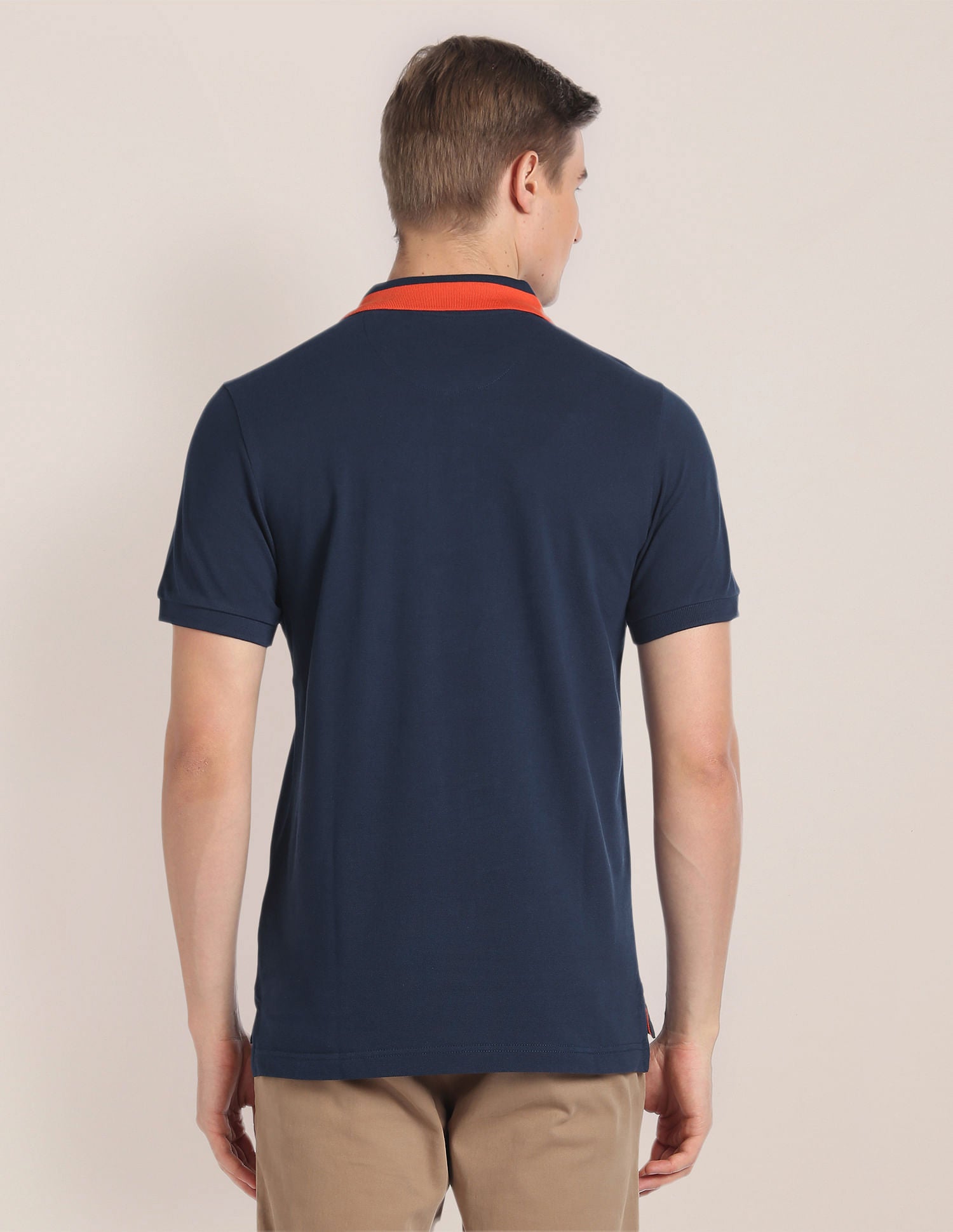 Solid Solid Polo Shirt Navy - U.S. Polo Assn. India | Large