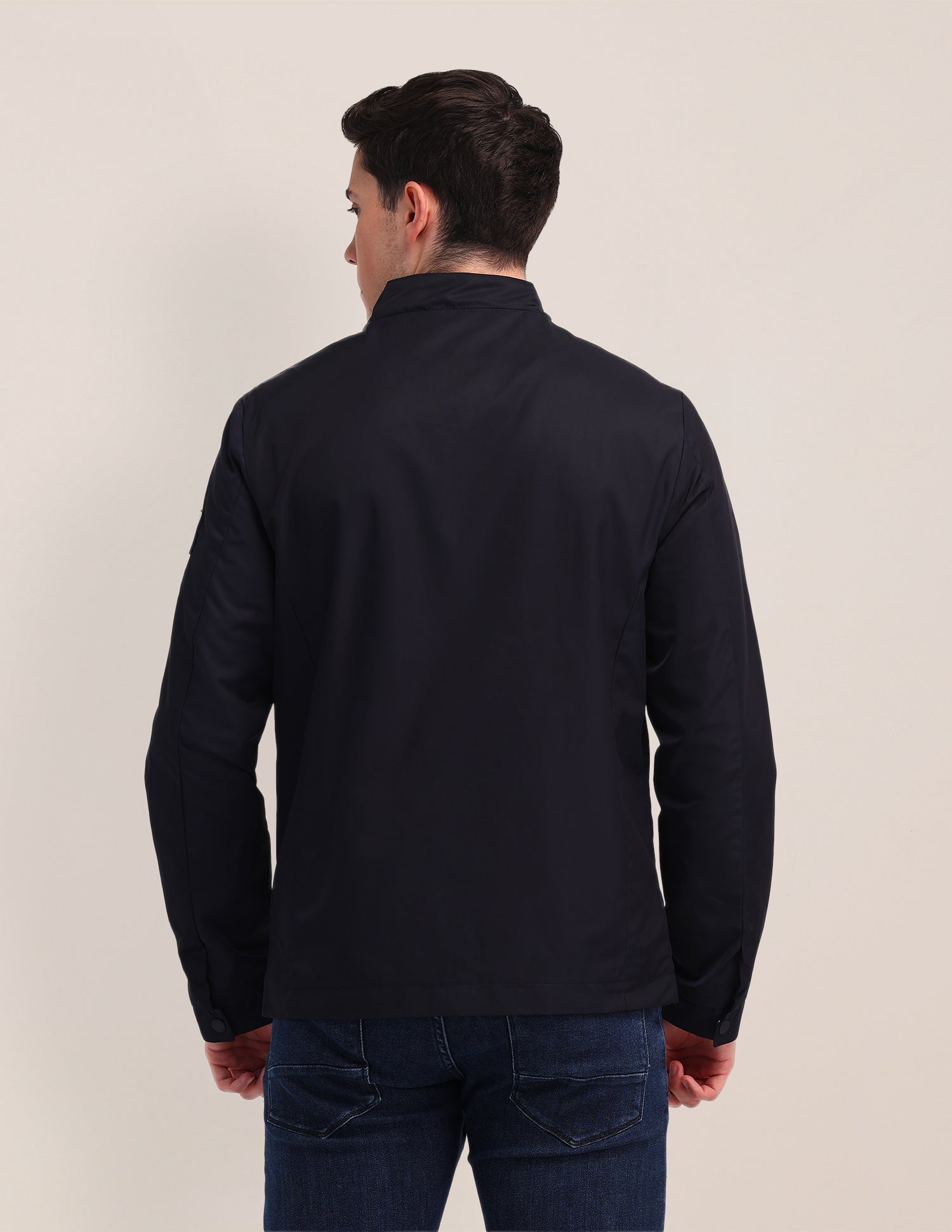 Solid Casual Jacket Navy - U.S. Polo Assn. India | Large
