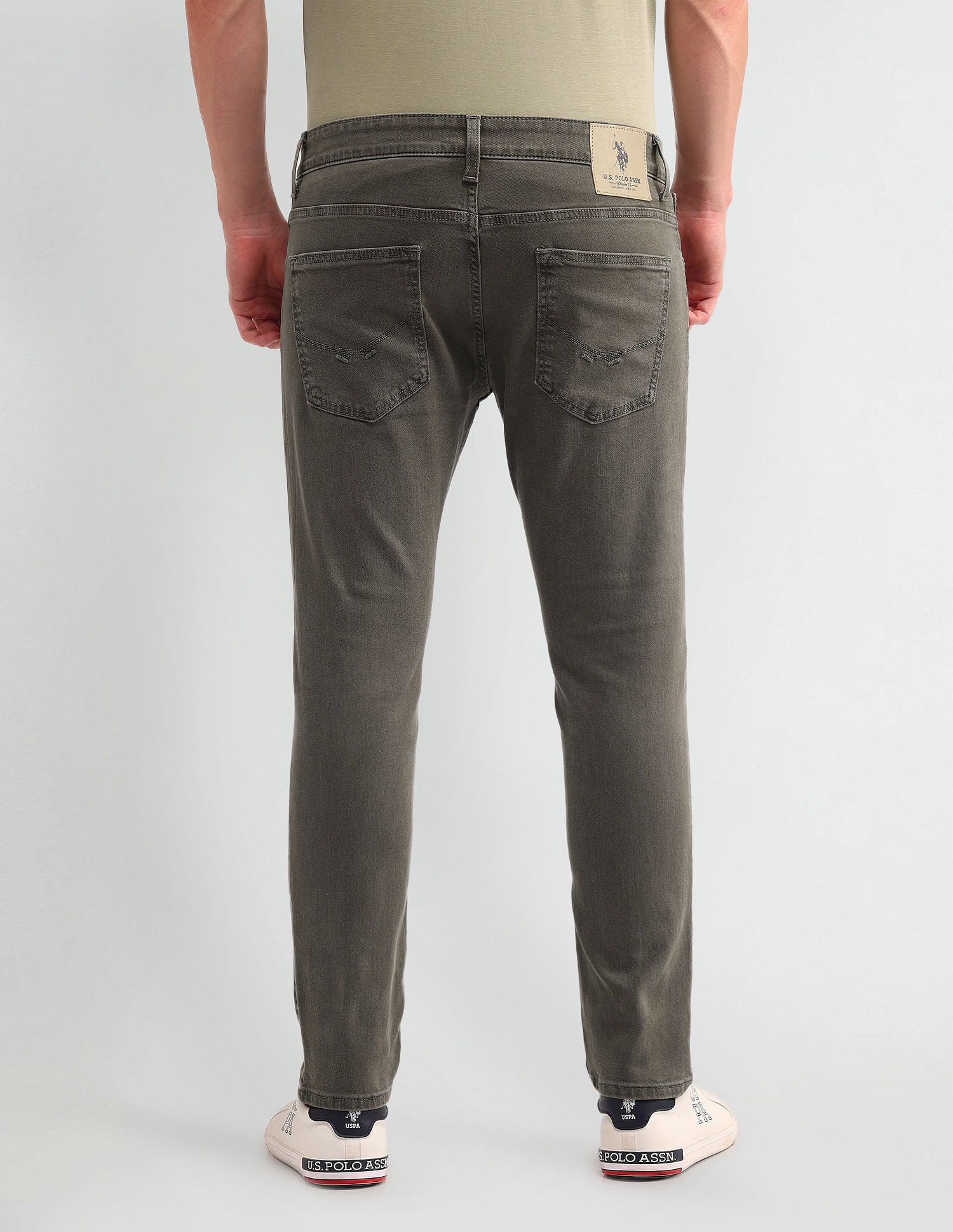 Henry Cropped Fit Jeans Olive - U.S. POLO ASSN. | Large