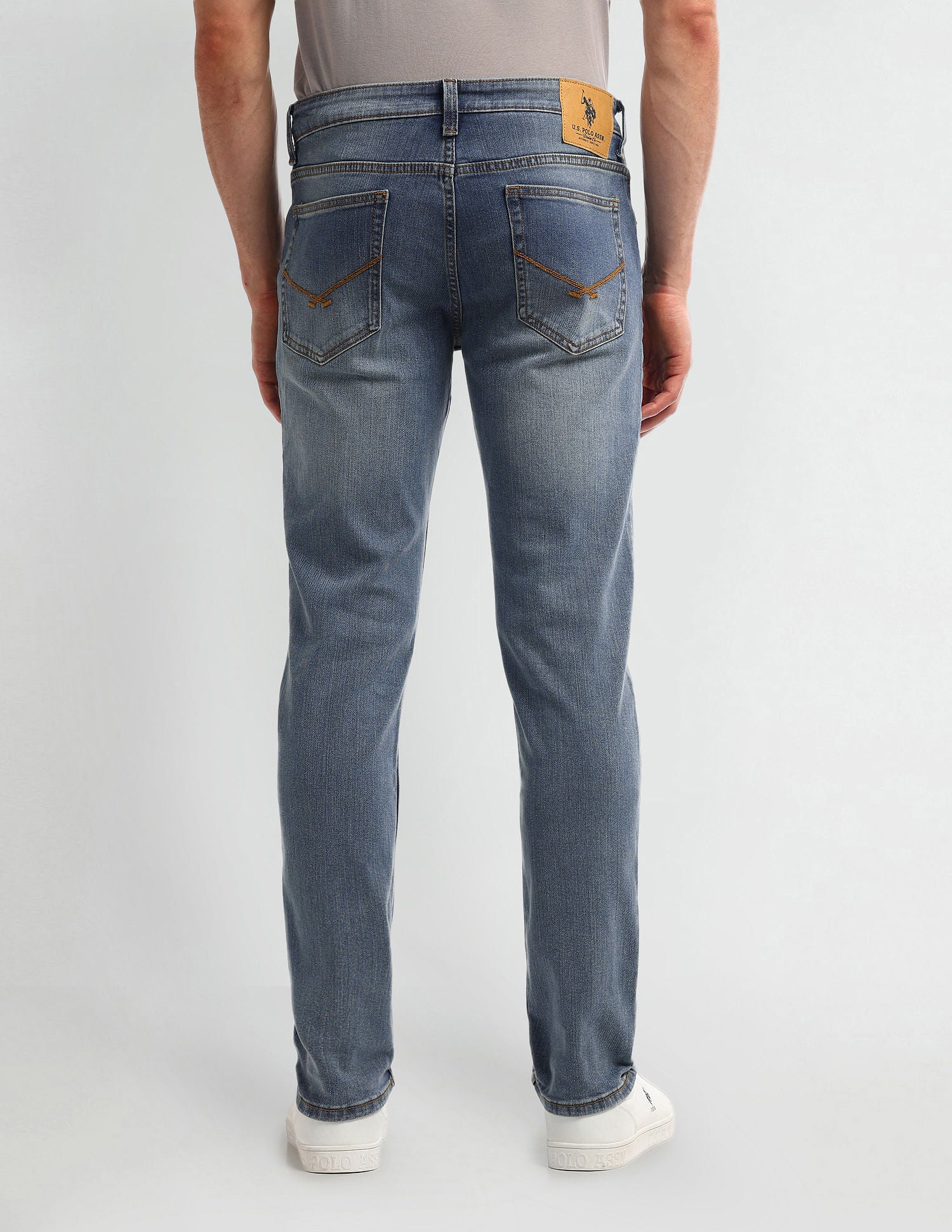 Brandon Slim Tapered Blue Jeans Blue - U.S. POLO ASSN. | Large