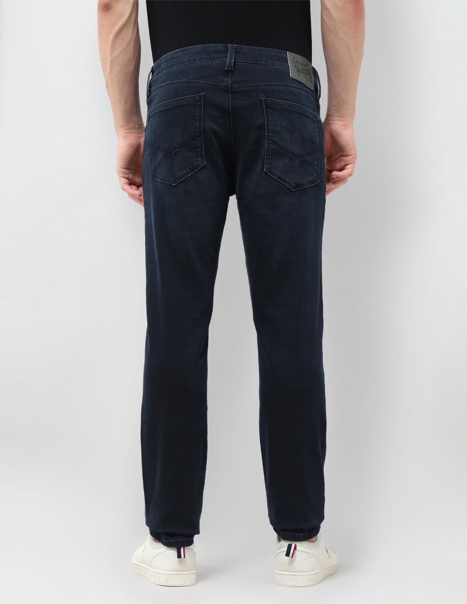 Brandon Slim Tapered Fit Blue Jeans Dark Blue - U.S. POLO ASSN. | Large