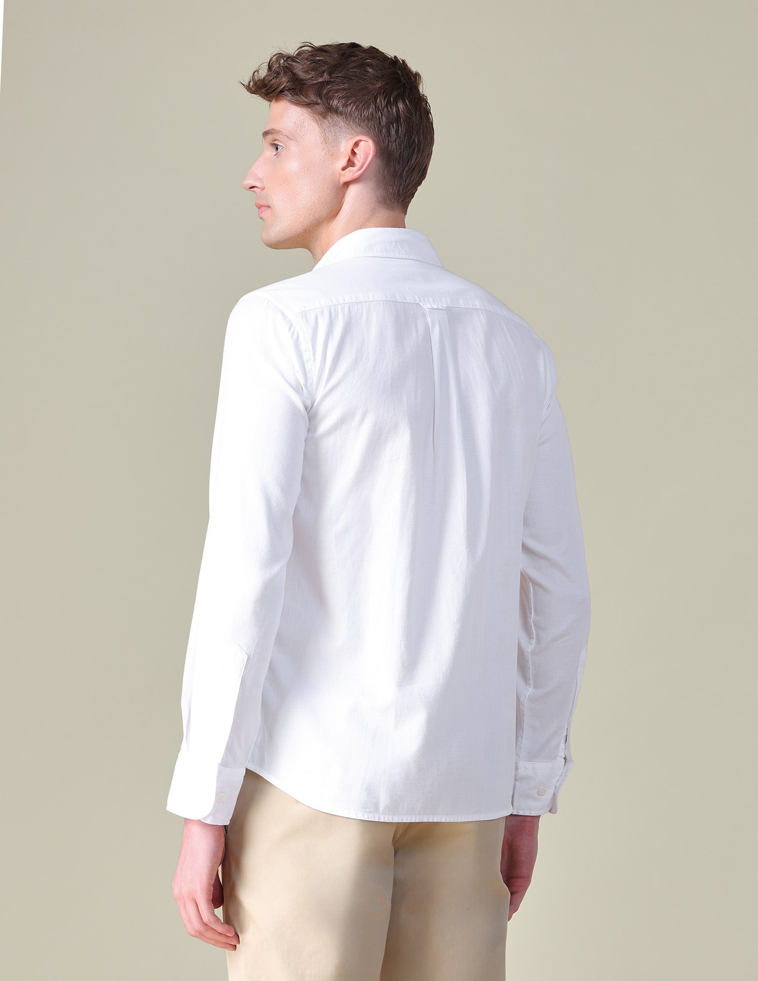 Dobby Tailored Fit Shirt White - U.S. POLO ASSN. | Large