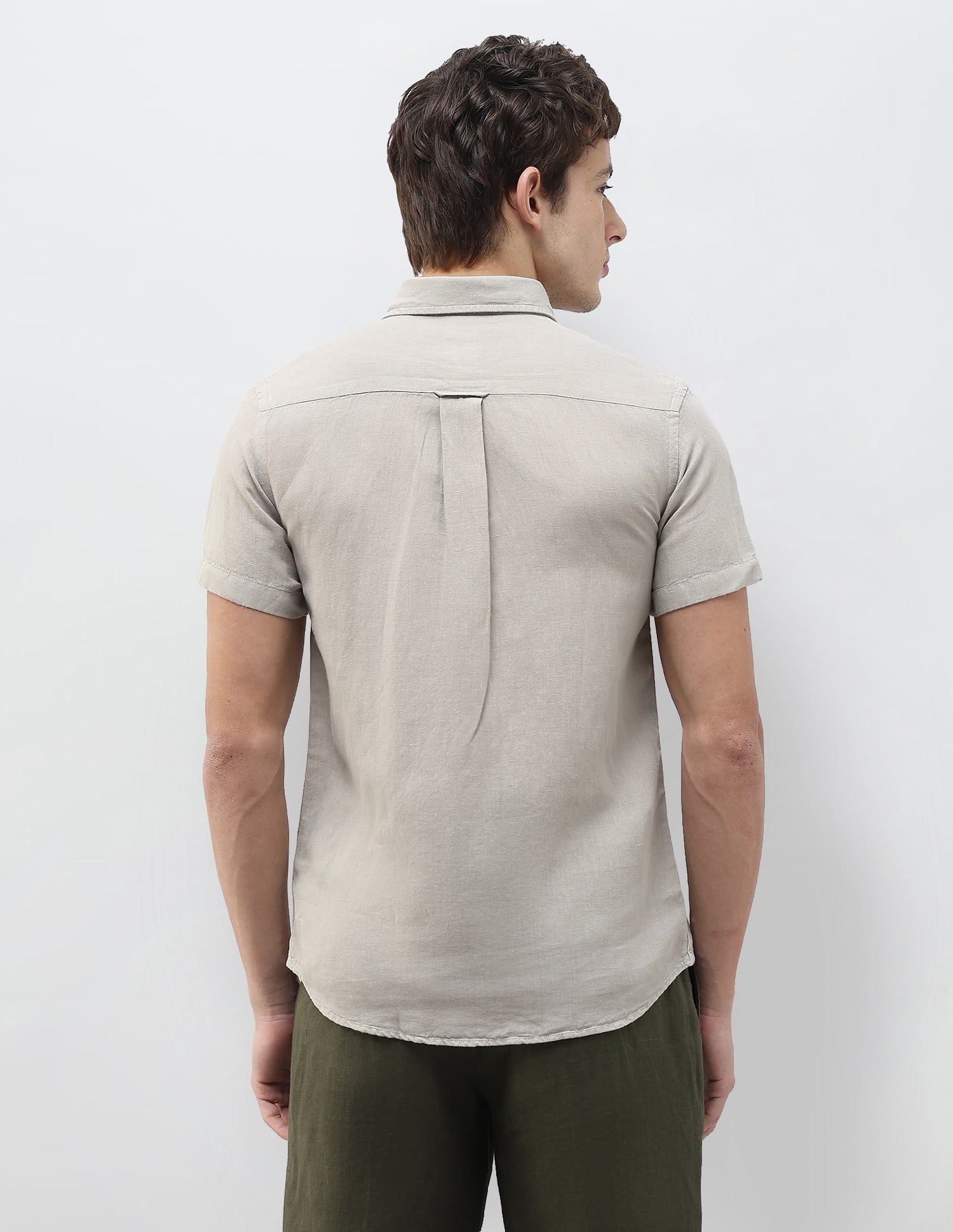 Solid Regular Fit Shirt Grey - U.S. Polo Assn. India | Large