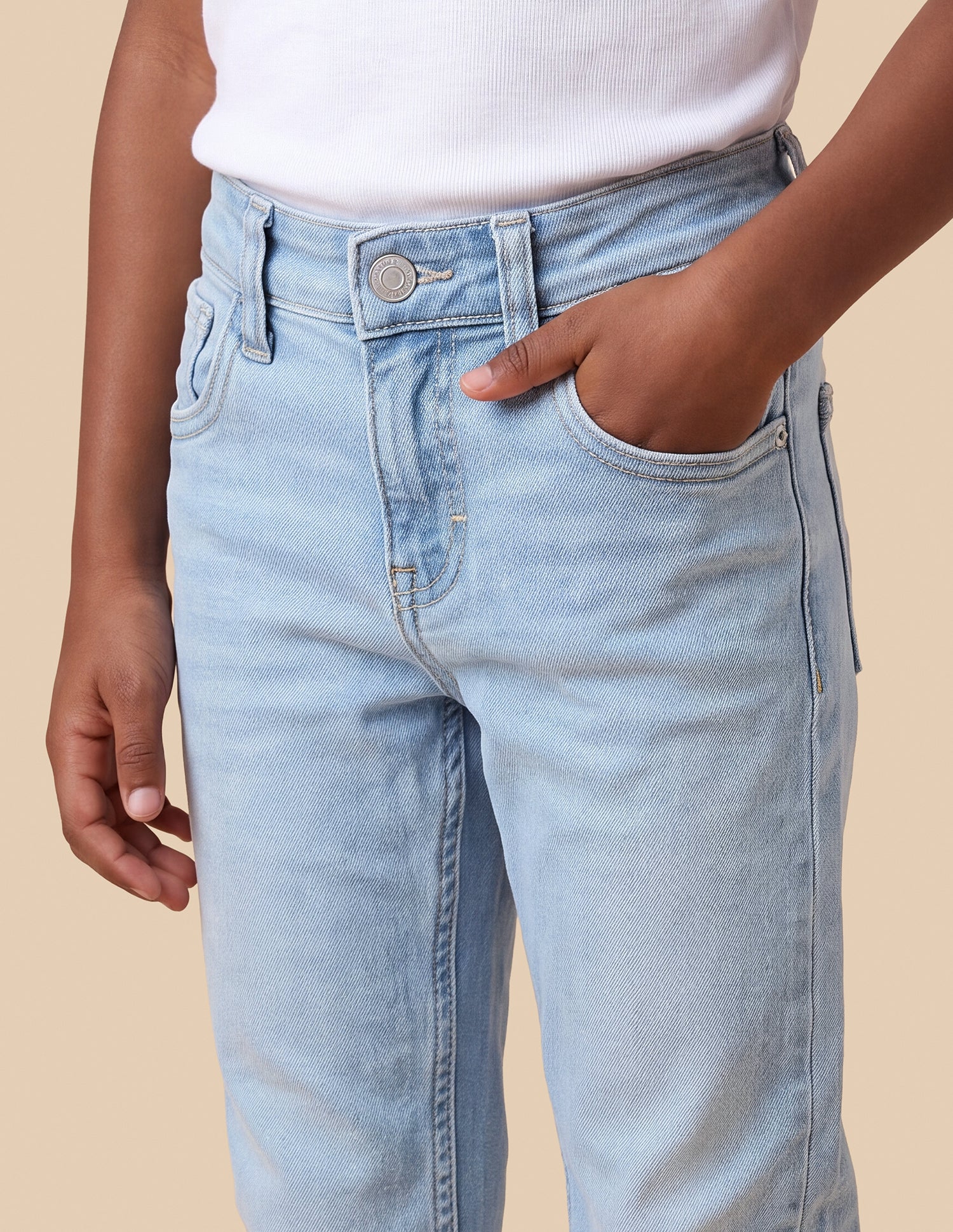 Relaxed Fit Blue Jeans Light Blue - U.S. Polo Assn. India | Large