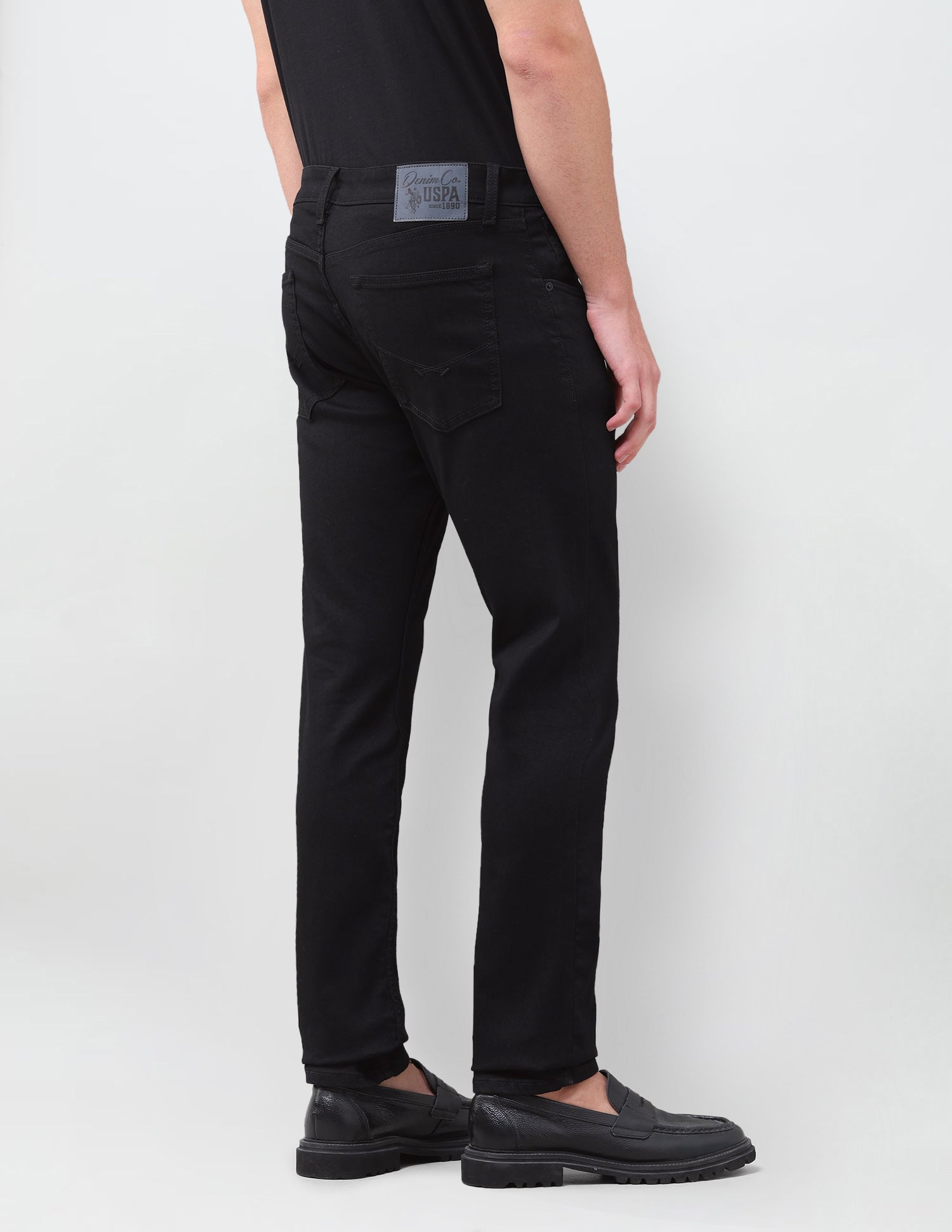Brandon Slim-Tapered Fit Black Jeans Black - U.S. Polo Assn. India | Large