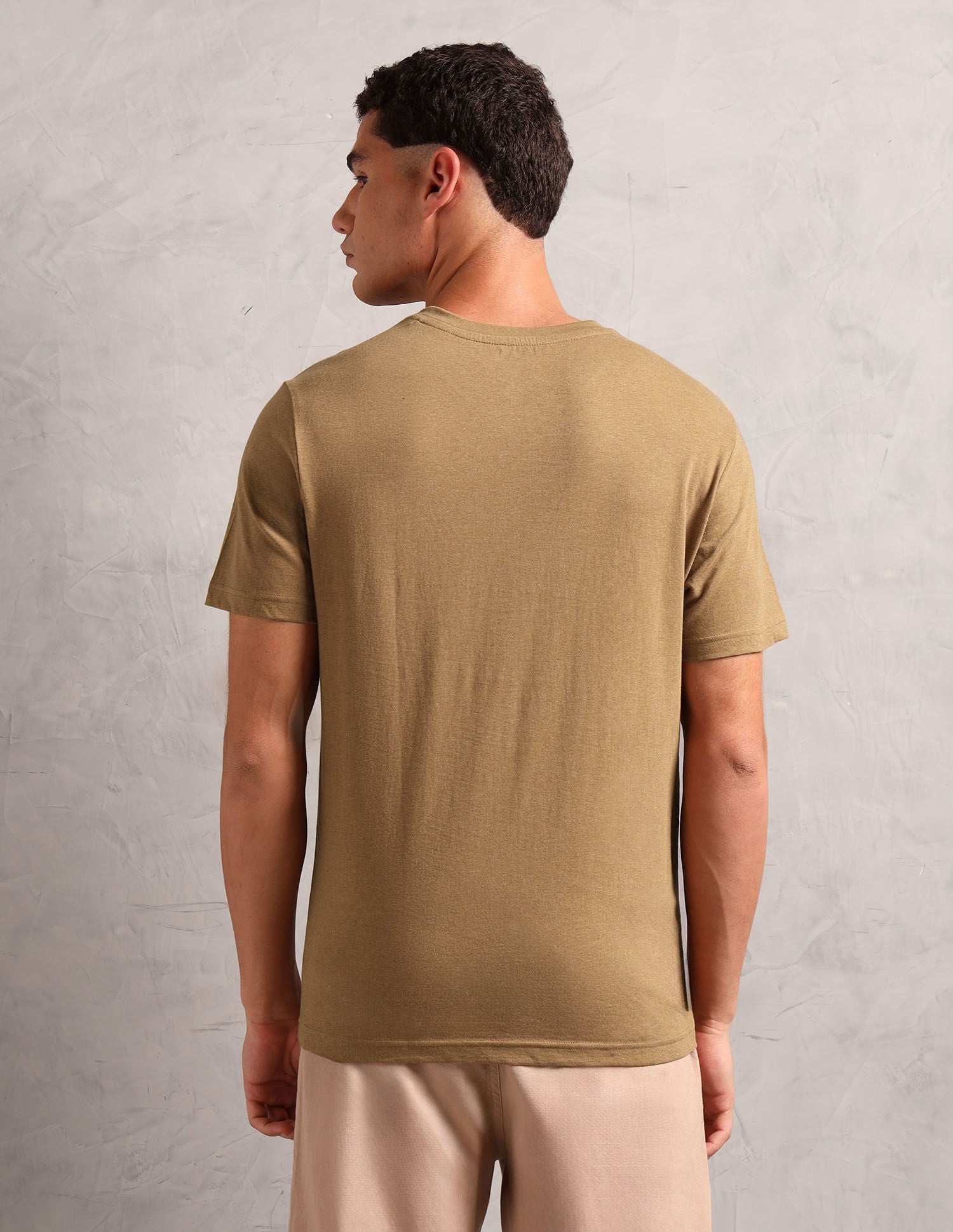 Breathable Comfort Fit I638 Lounge T-Shirt - Pack Of 1 Mustard Melange - U.S. POLO ASSN. | Large