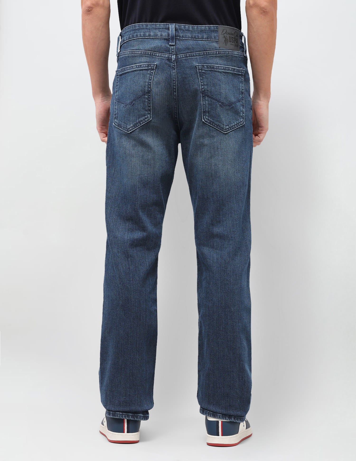 Solid Connor Fit Jeans Blue - U.S. Polo Assn. India | Large