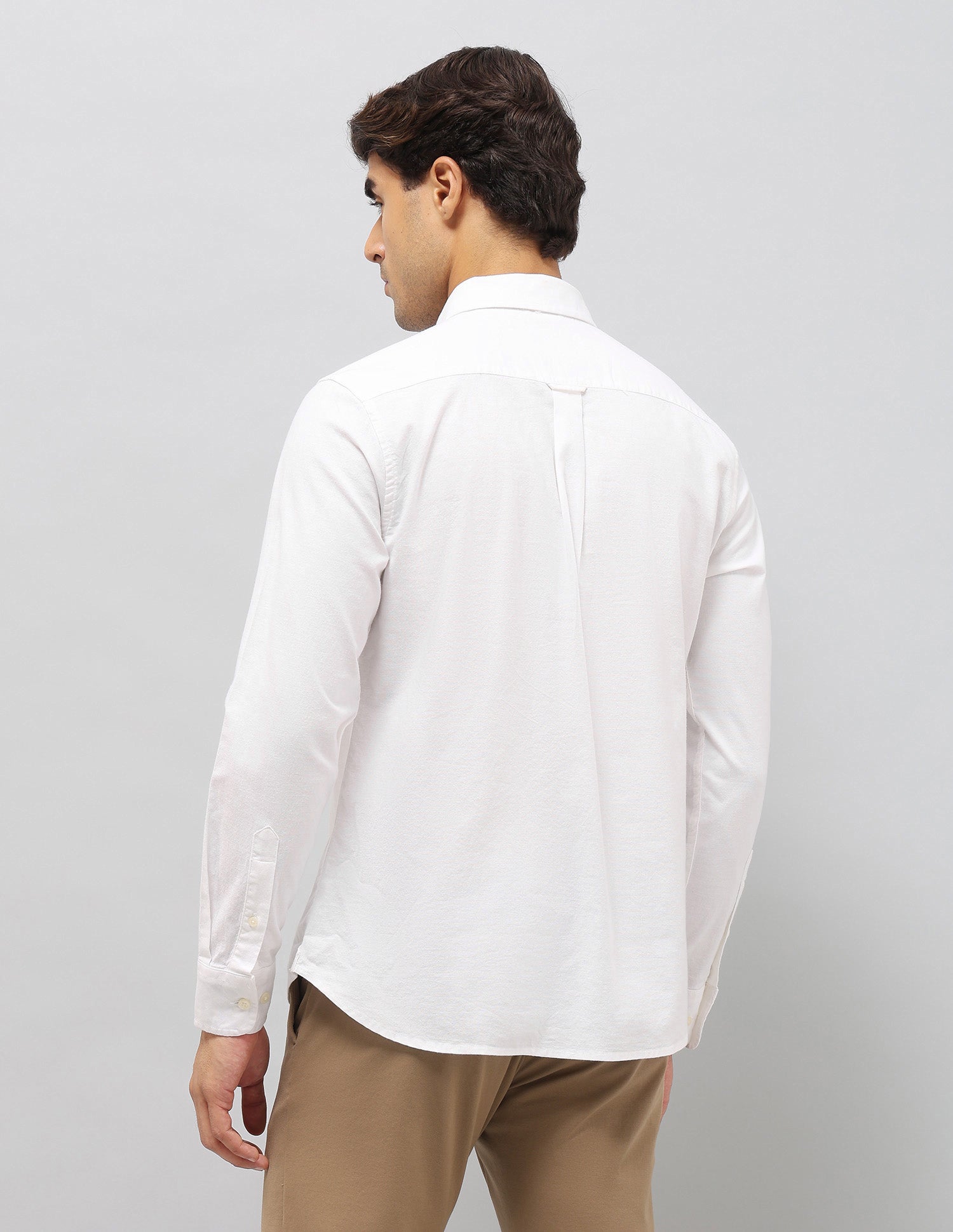 Tailored Fit Oxford Shirt White - U.S. Polo Assn. India | Large