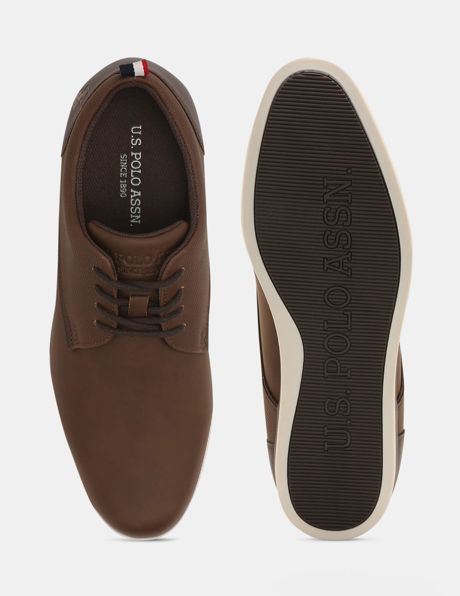 Men Lace Ups Darryl 3.0 Casual Shoes Medium Brown - U.S. Polo Assn. India | Large